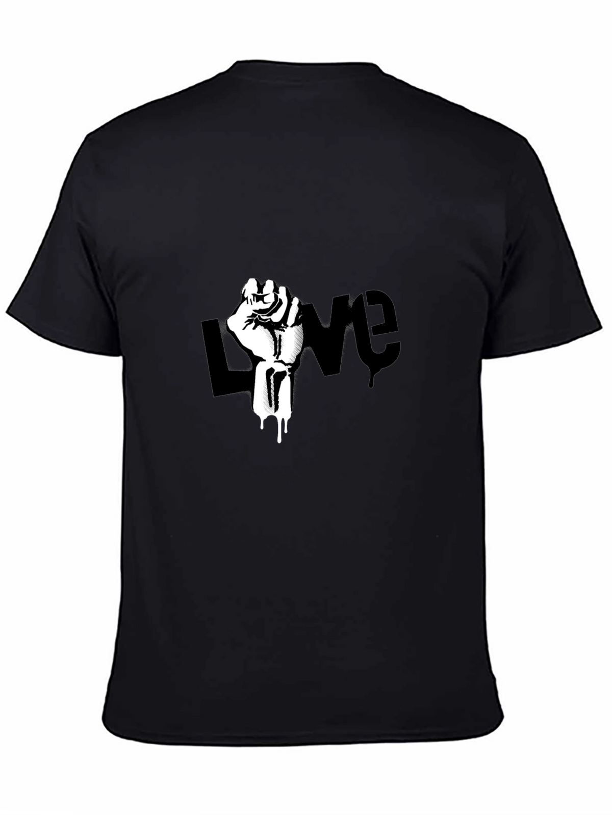 Love Fist T-Shirt - Black Graphic Tee