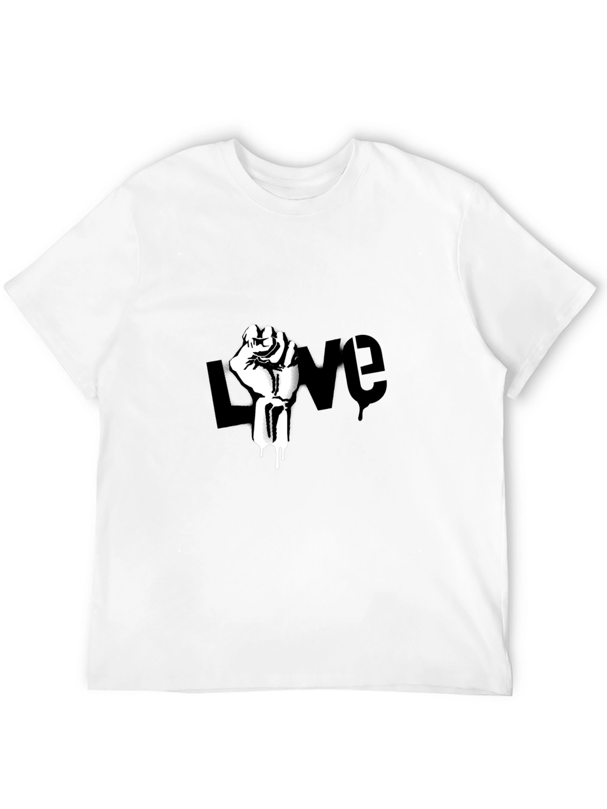 Love Fist T-Shirt - Black Graphic Tee
