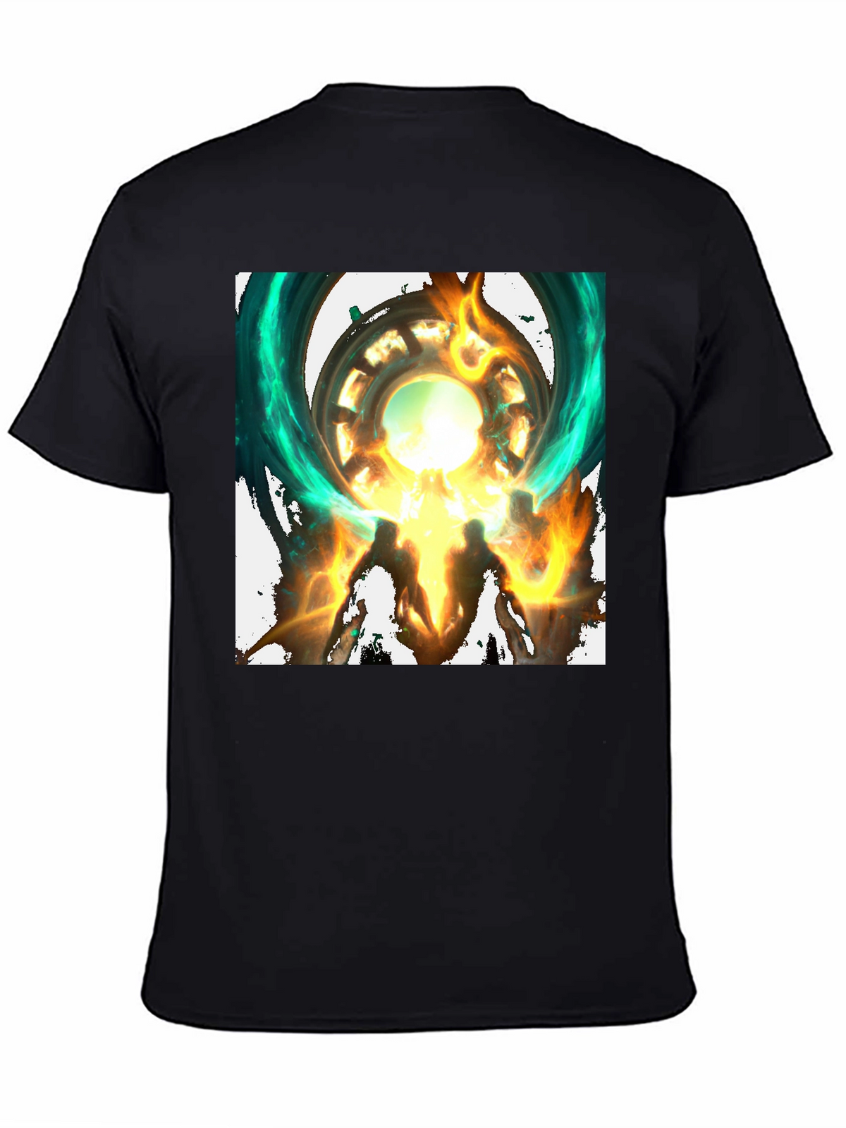 Mystical Portal Graphic Black T-Shirt