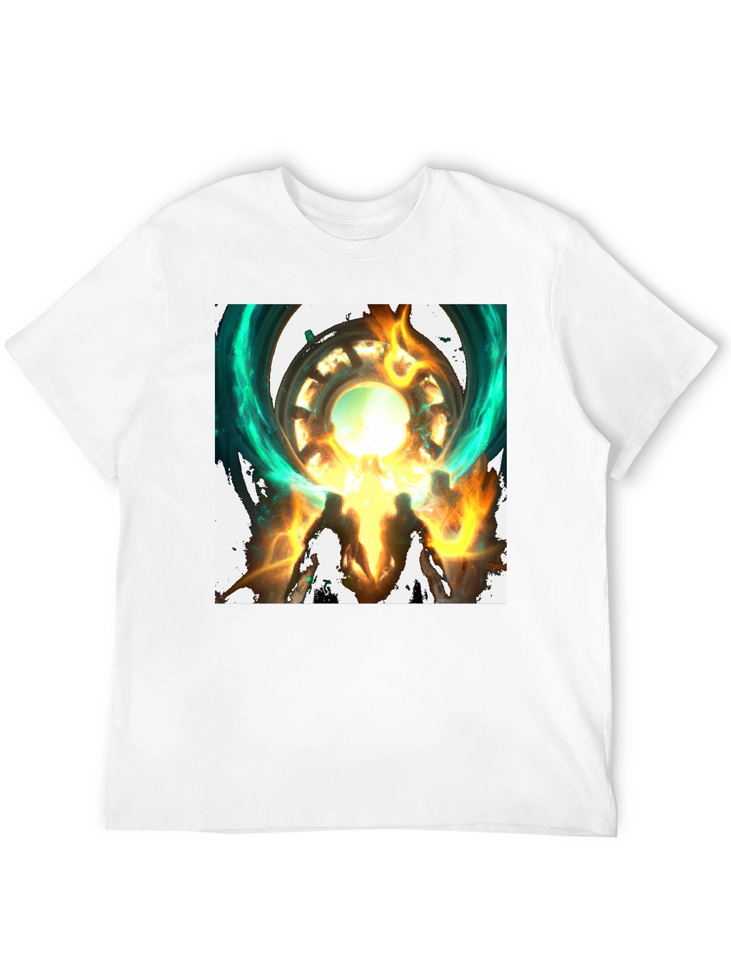 Mystical Portal Graphic Black T-Shirt