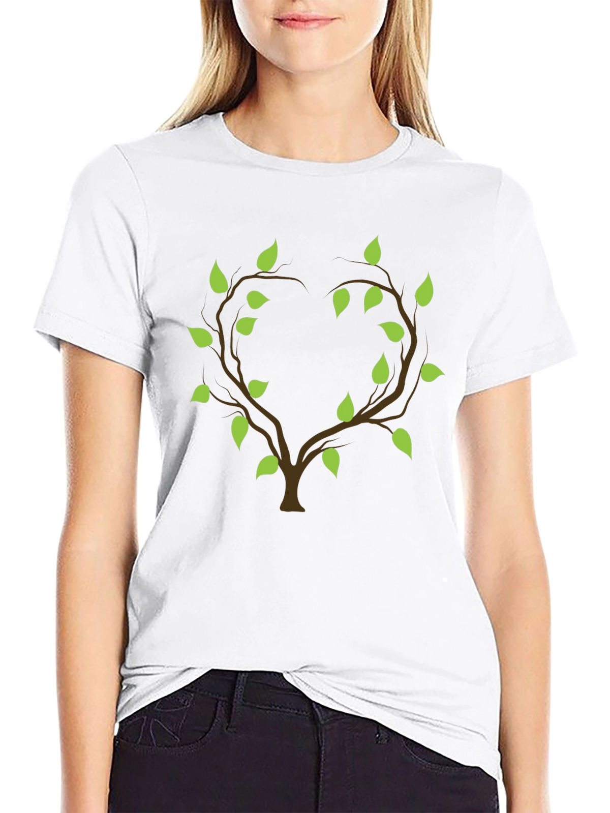 Heart Tree Graphic Tee - Nature Inspired Design