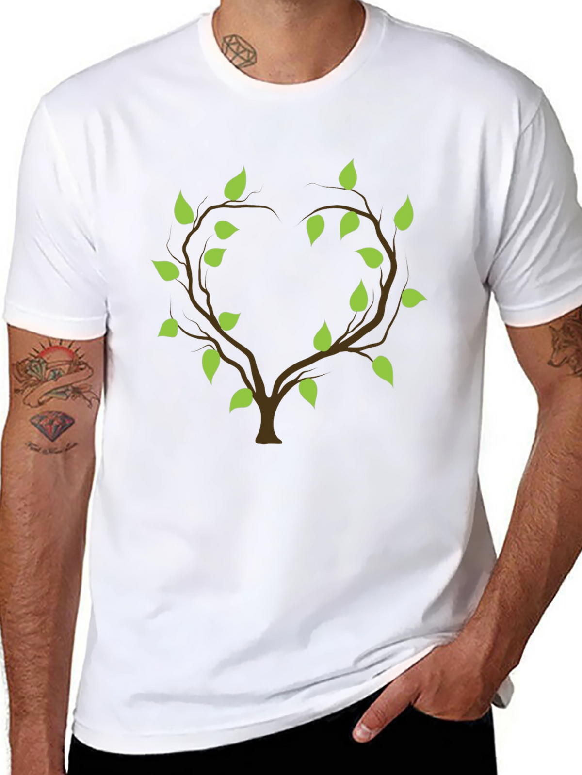 Heart Tree Graphic Tee - Nature Inspired Design