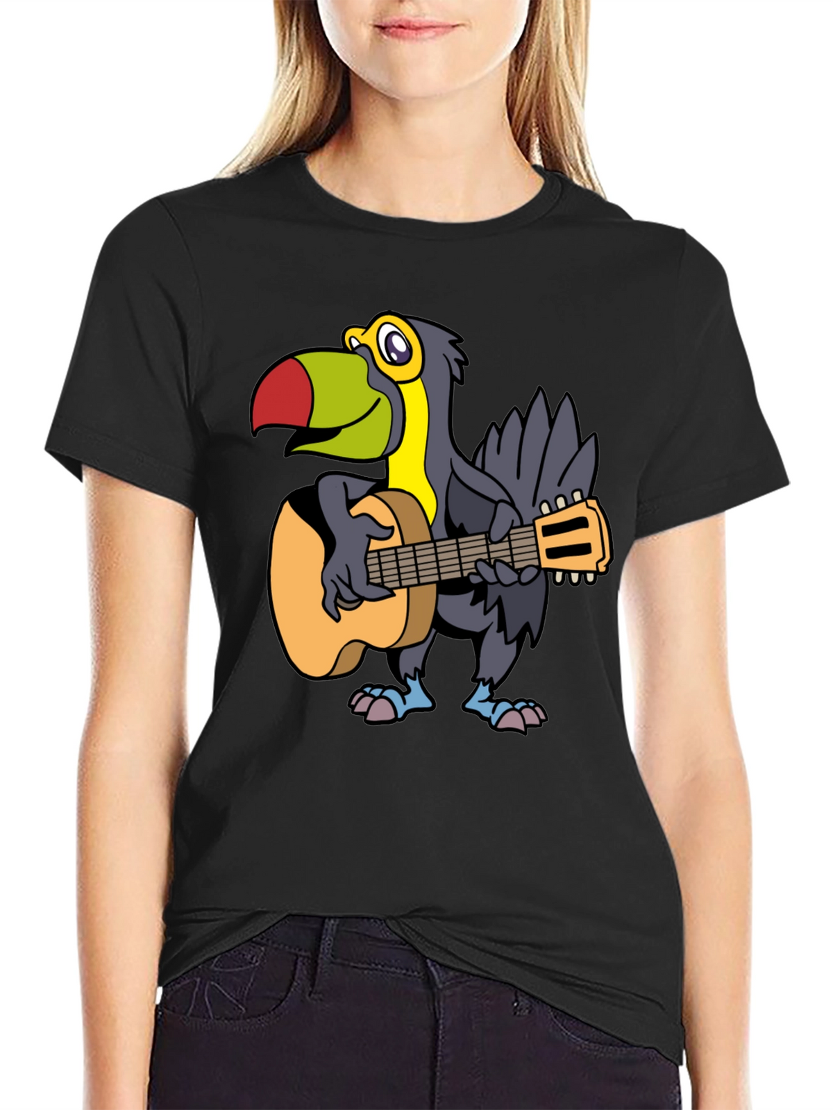 Toucan Guitarist Graphic Tee