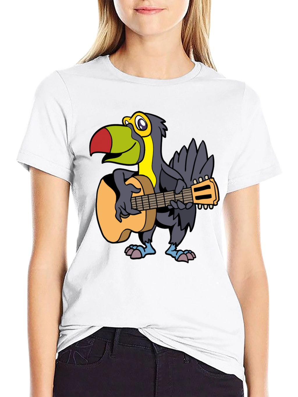 Toucan Guitarist Graphic Tee