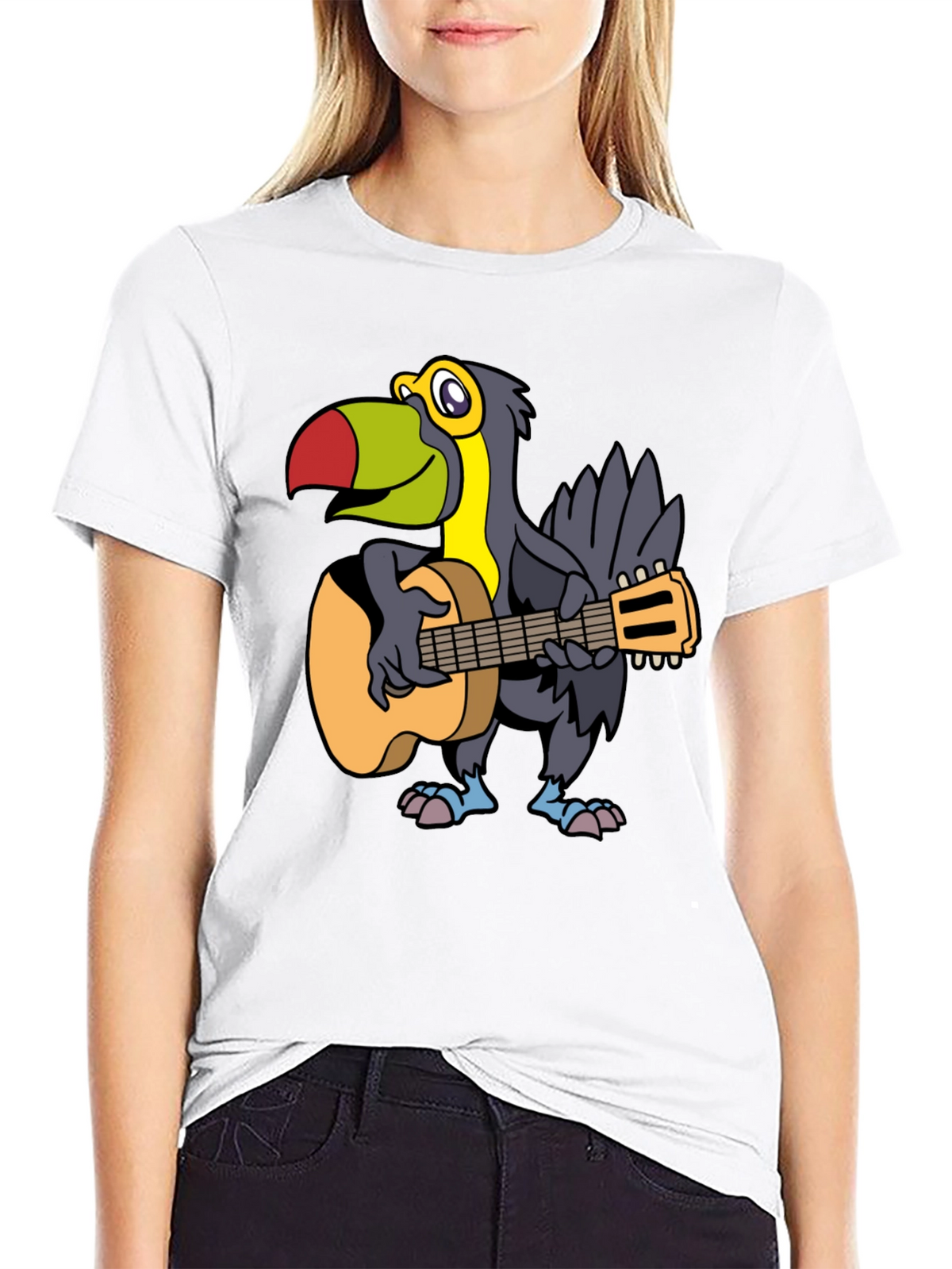 Toucan Guitarist Graphic Tee