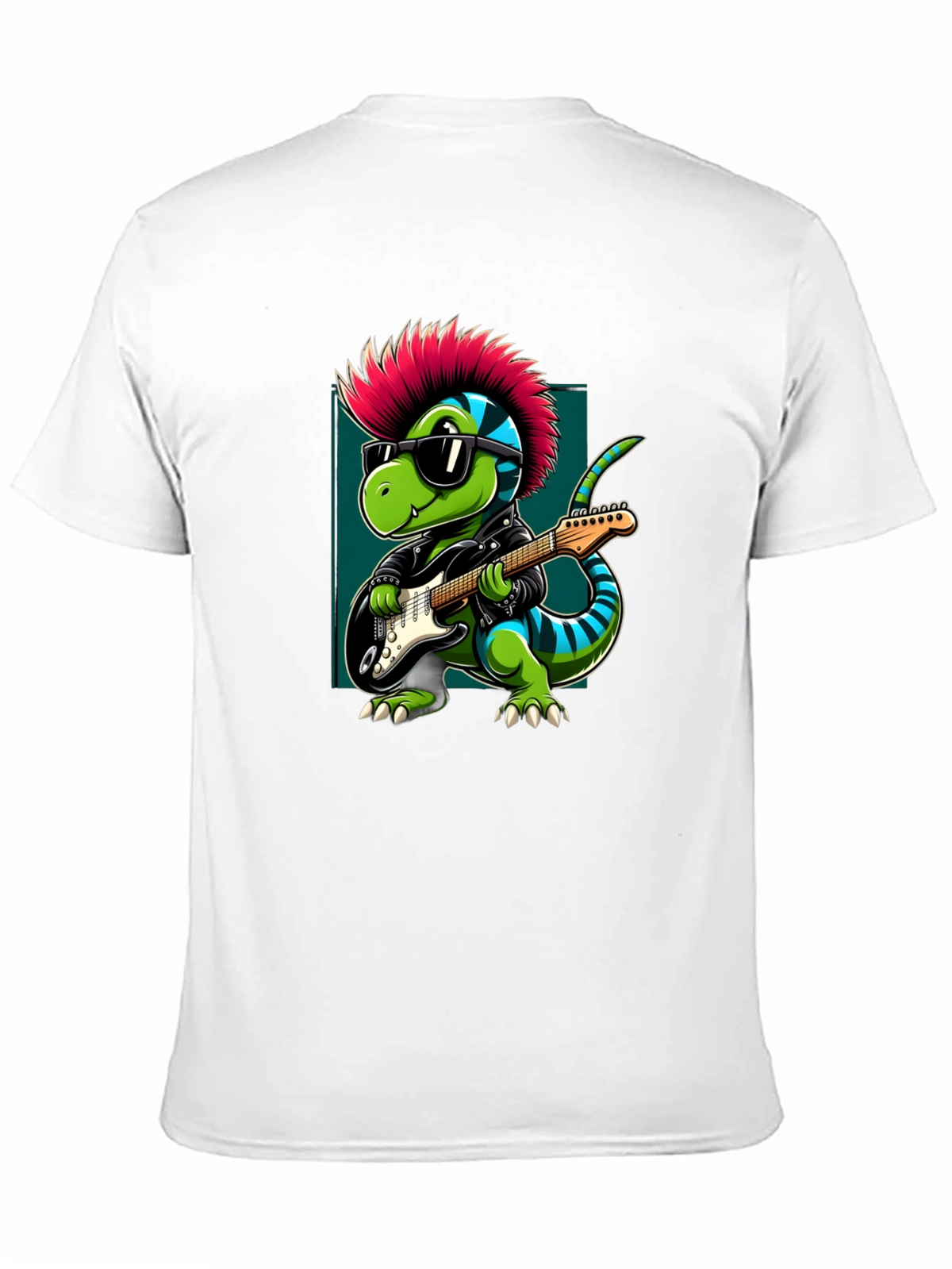 Punk Rock Dinosaur Guitarist T-Shirt