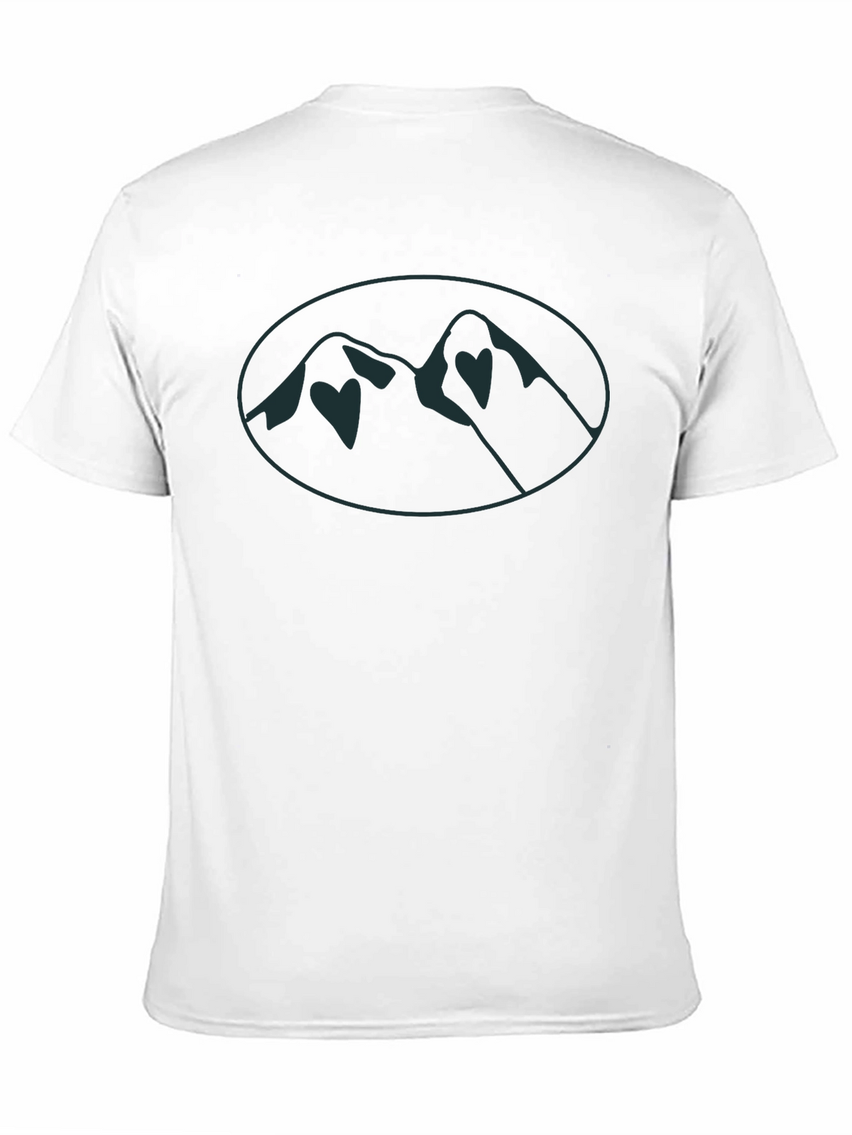 Mountain Peak Graphic Tee - Black Casual Shirt