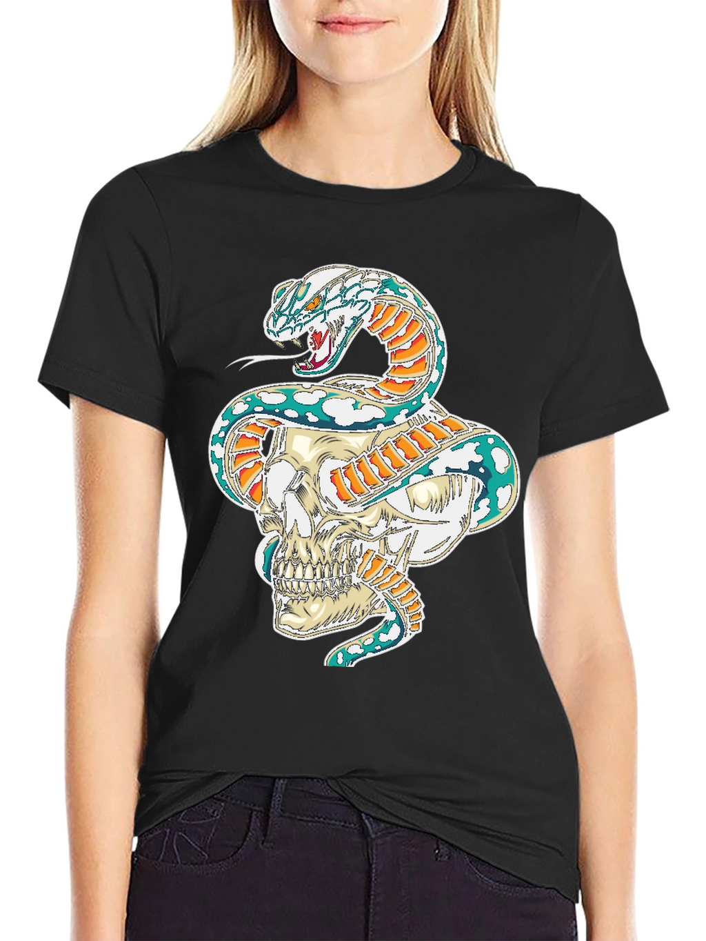 Skull & Serpent Graphic Tee