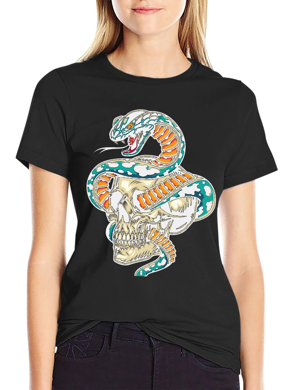 Skull & Serpent Graphic Tee