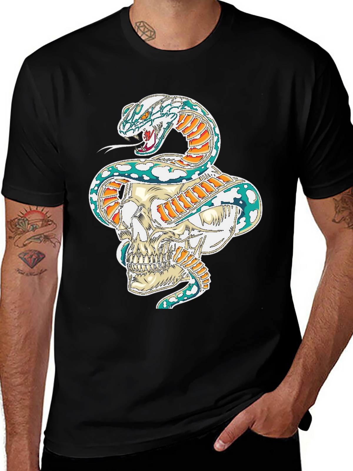 Skull & Serpent Graphic Tee