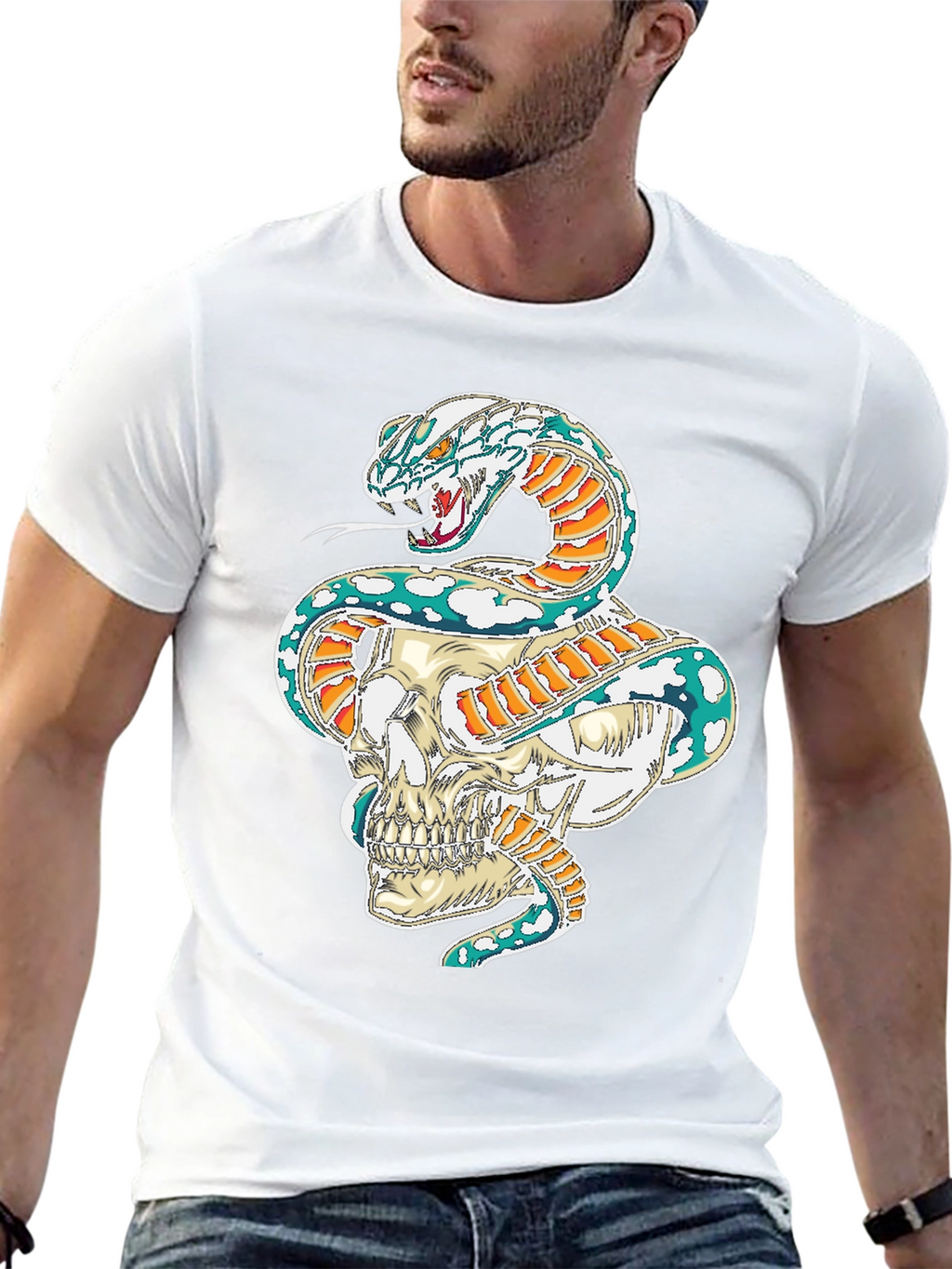 Skull & Serpent Graphic Tee