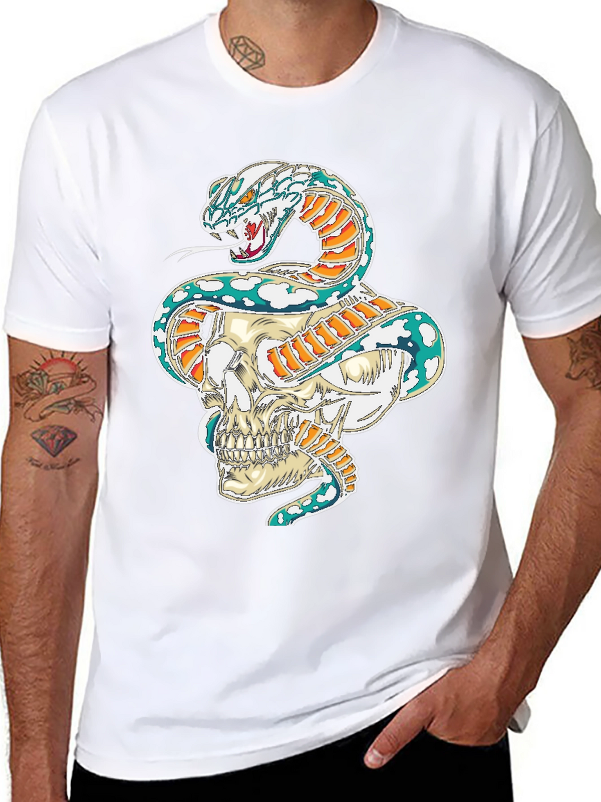 Skull & Serpent Graphic Tee