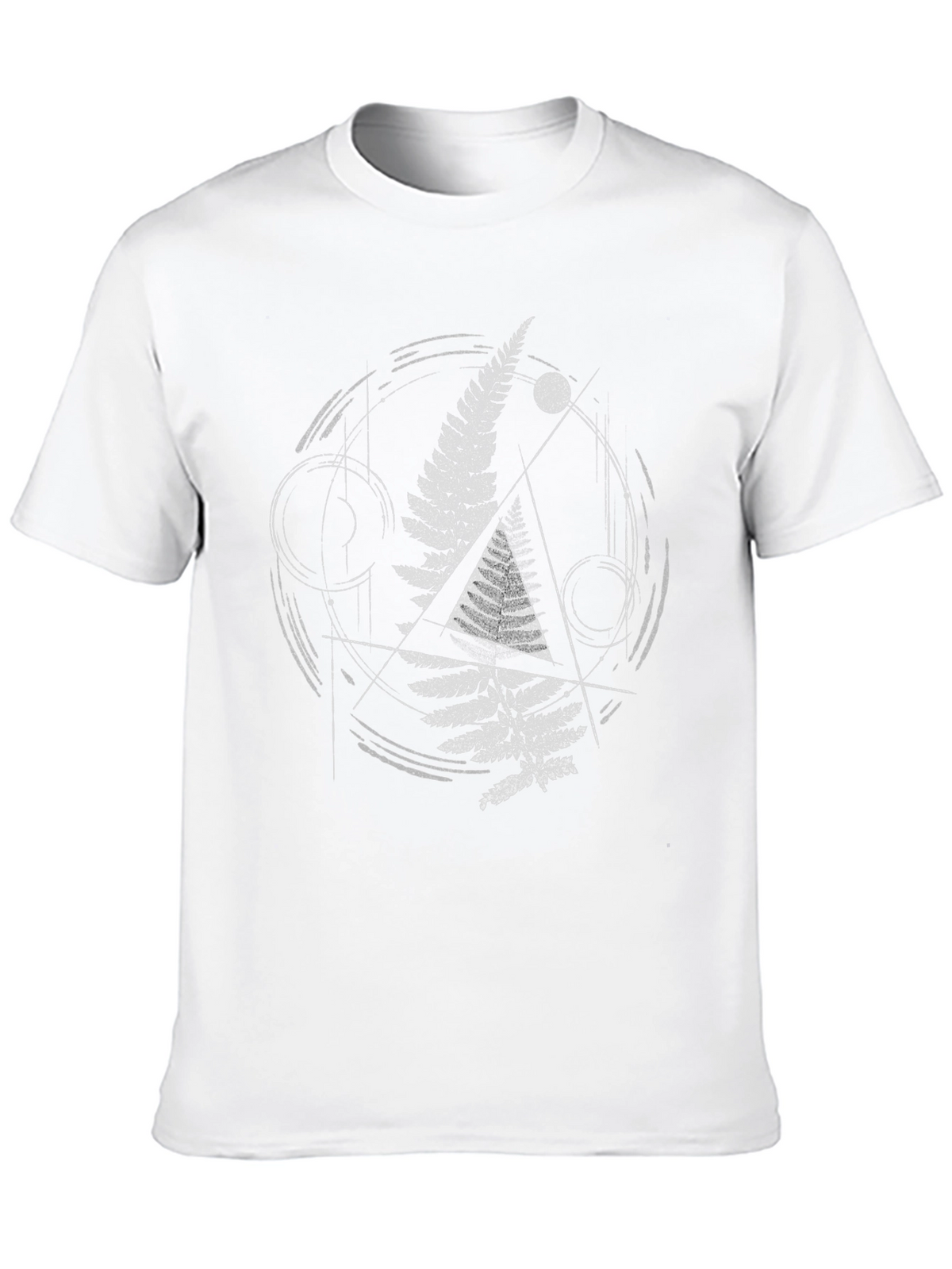 Geometric Fern Graphic T-Shirt