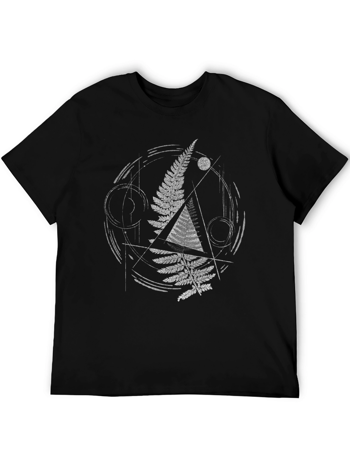 Geometric Fern Graphic T-Shirt