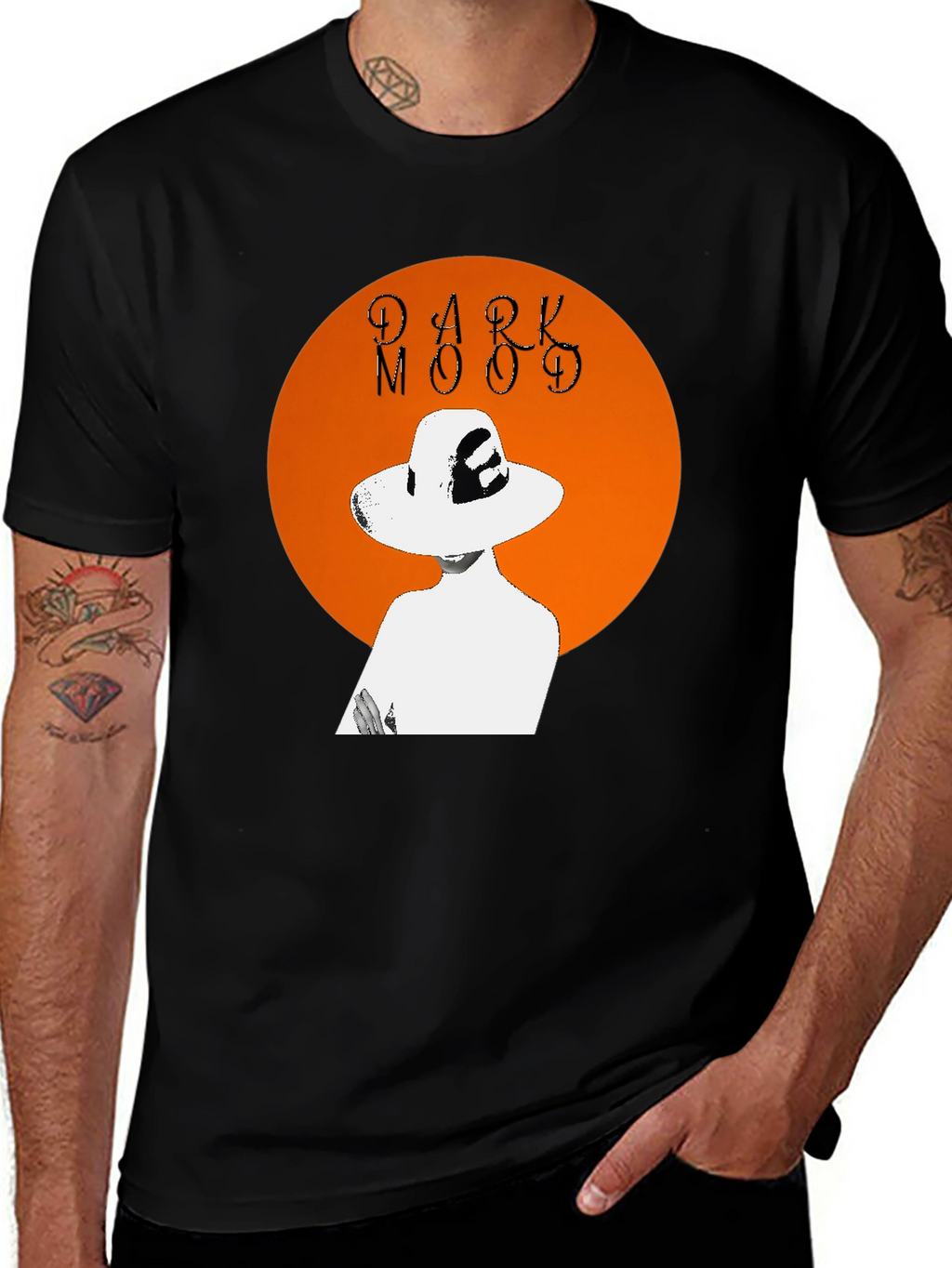 Dark Mood Graphic Tee - Stylish Unisex T-Shirt