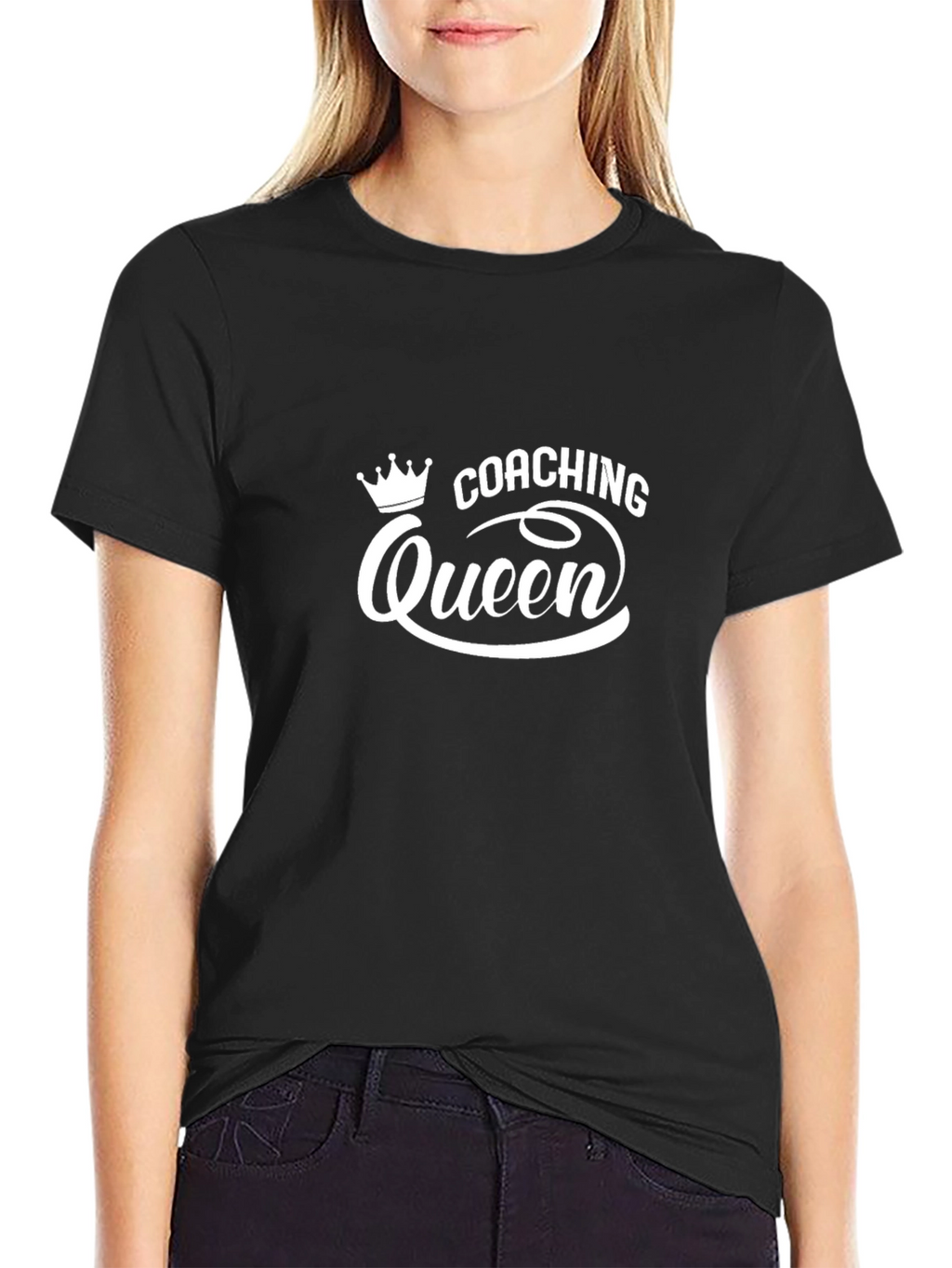Coaching Queen Graphic Tee - Black T-Shirt