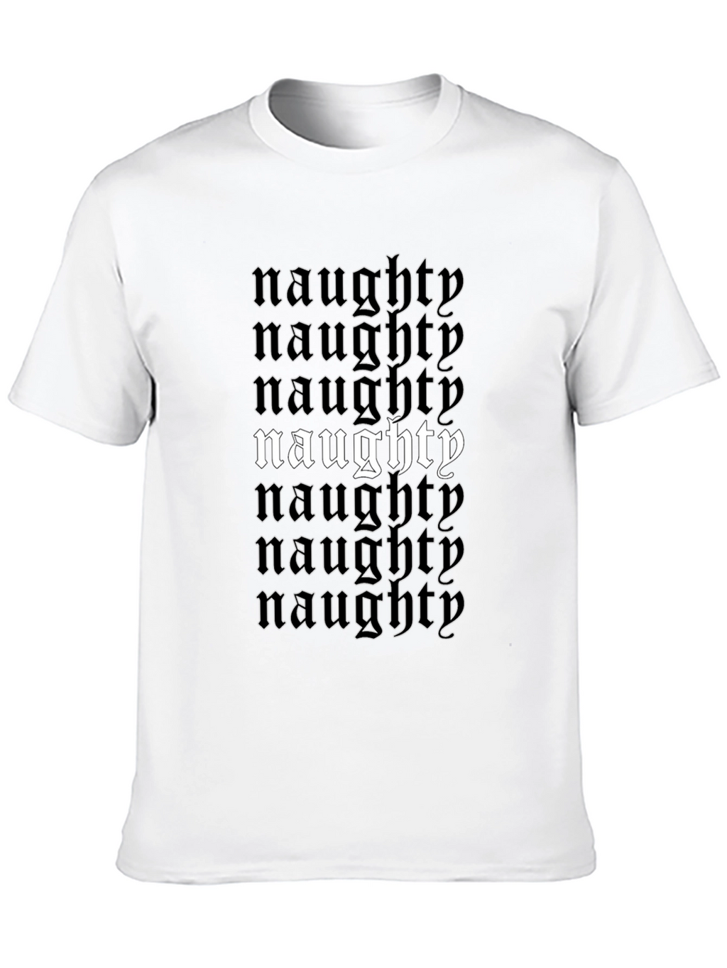 Naughty T-Shirt - Black Graphic Tee