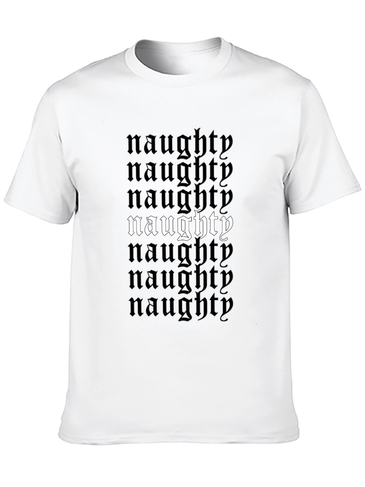 Naughty T-Shirt - Black Graphic Tee