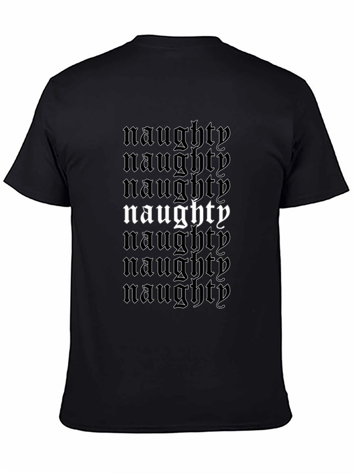 Naughty T-Shirt - Black Graphic Tee