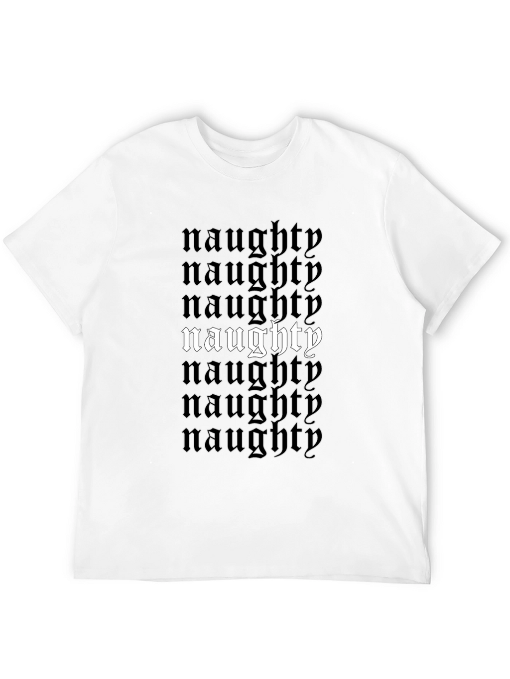 Naughty T-Shirt - Black Graphic Tee