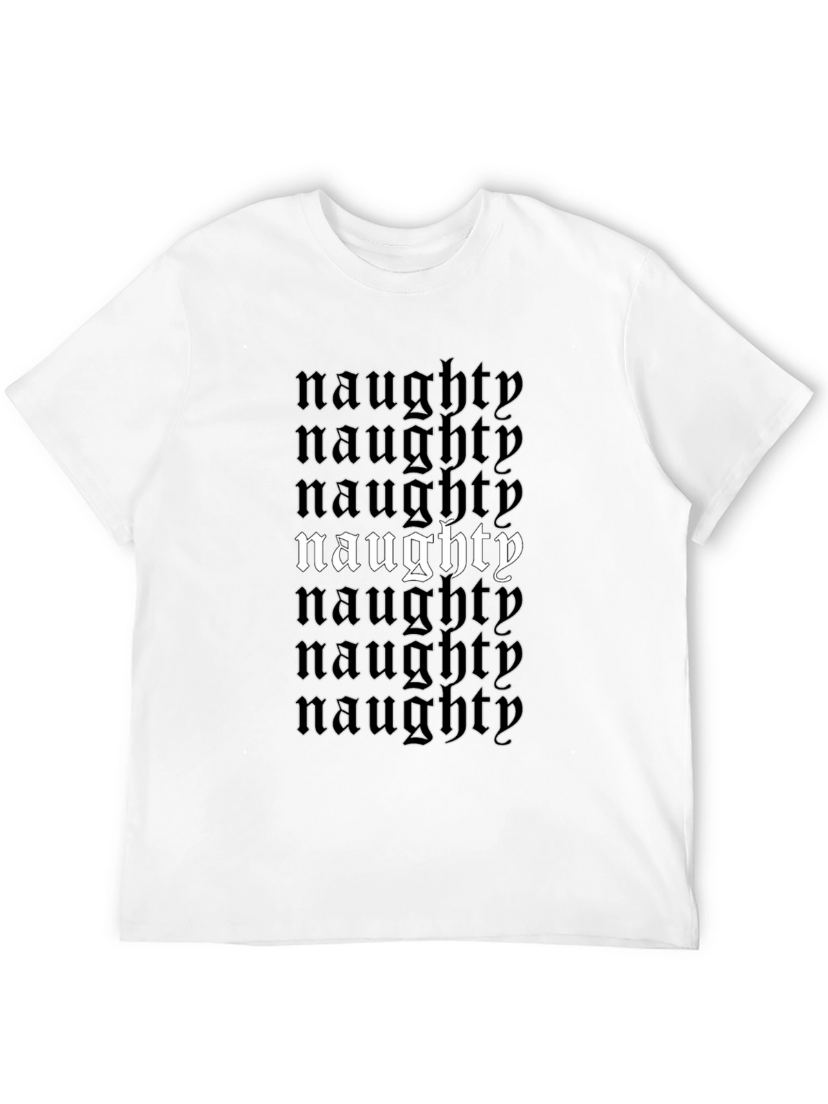 Naughty T-Shirt - Black Graphic Tee