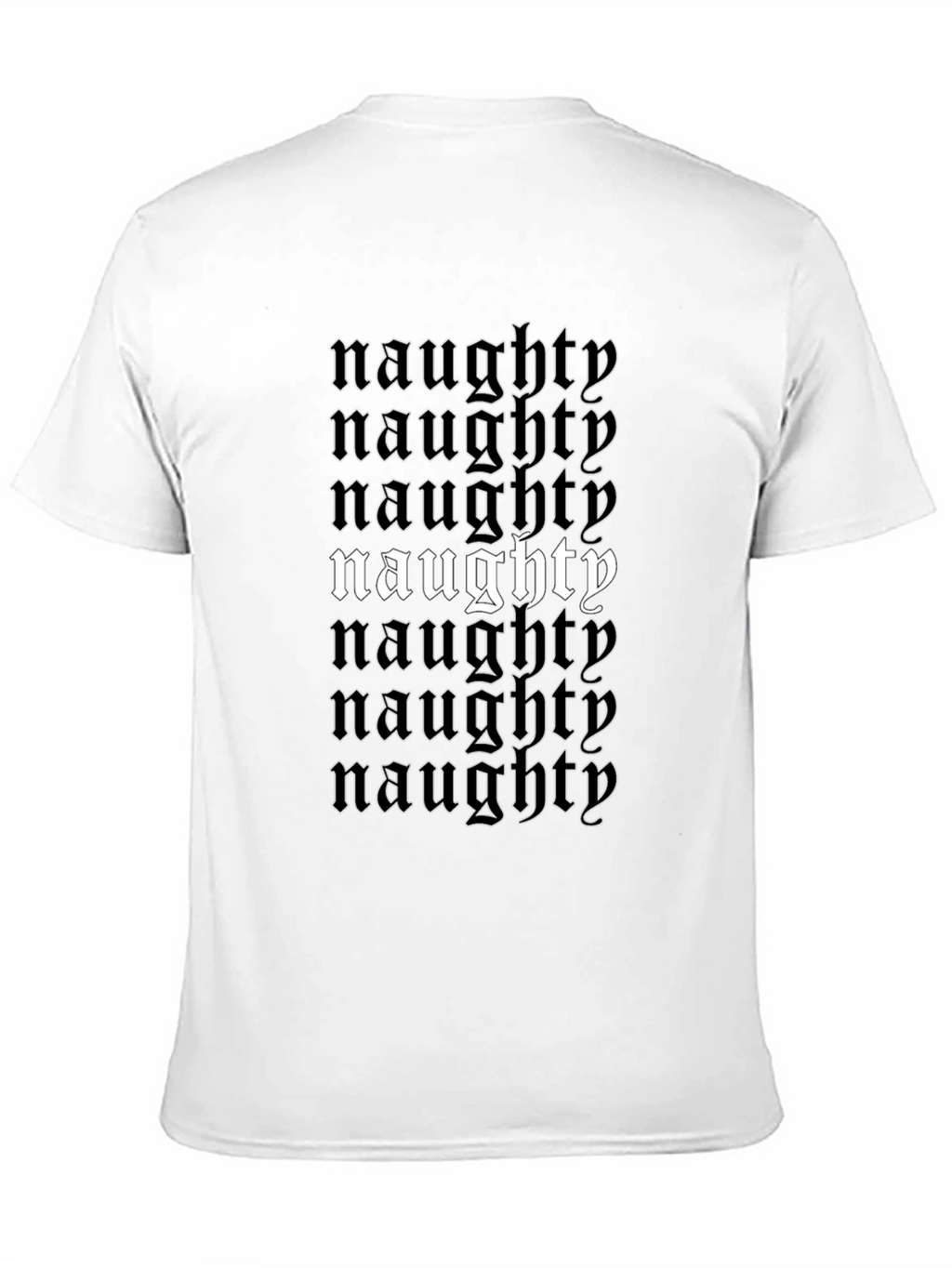 Naughty T-Shirt - Black Graphic Tee
