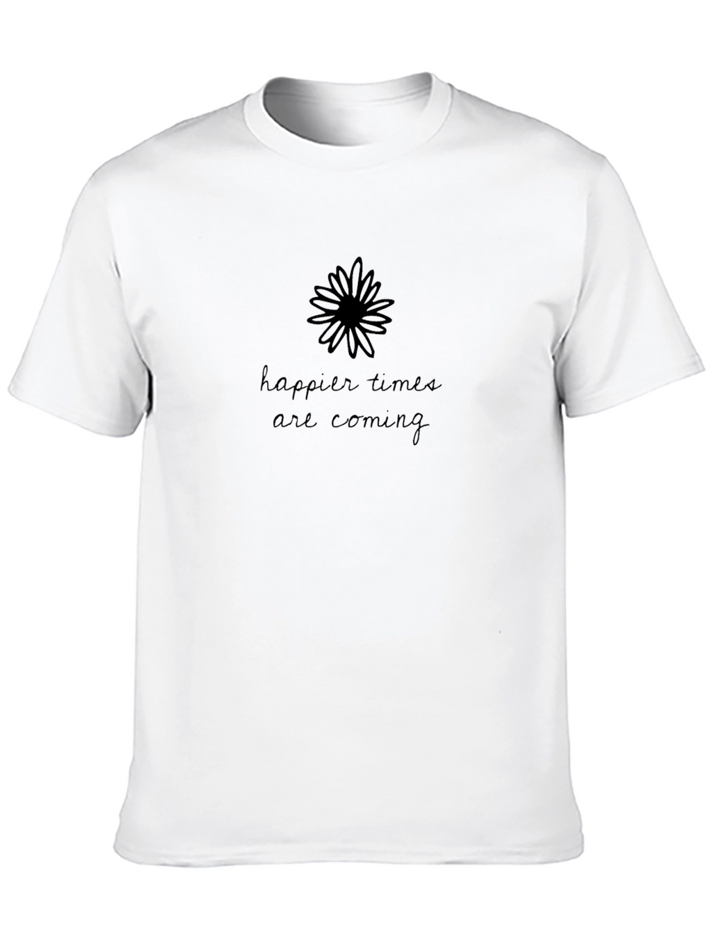 Happier Times Graphic Tee - Black