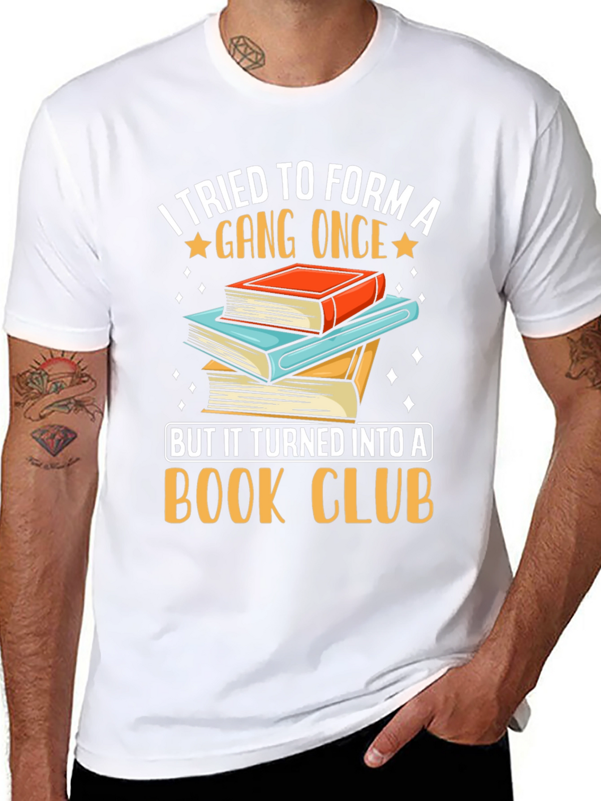 Funny Book Club T-Shirt Gang Turned Book Club Tee
