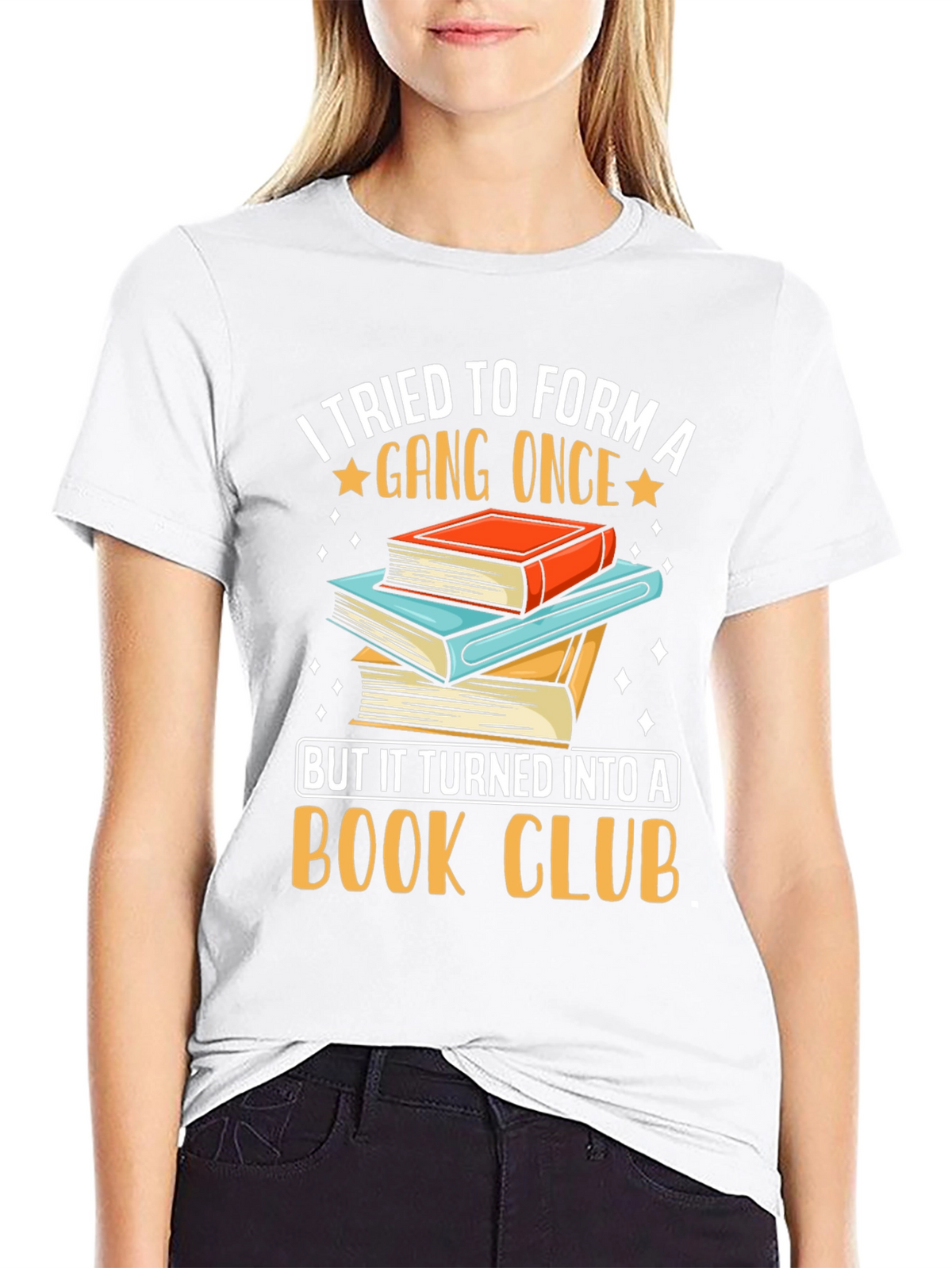 Funny Book Club T-Shirt Gang Turned Book Club Tee