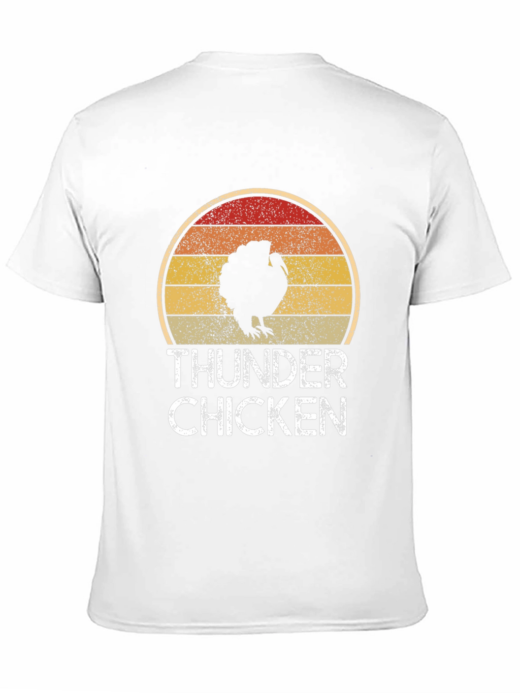 Thunder Chicken Retro Graphic Tee - Funny Turkey T-Shirt