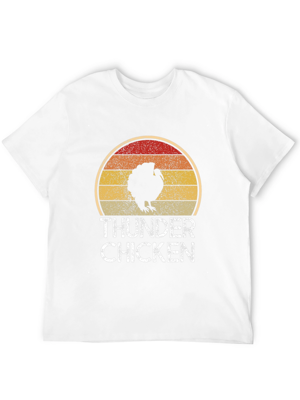 Thunder Chicken Retro Graphic Tee - Funny Turkey T-Shirt