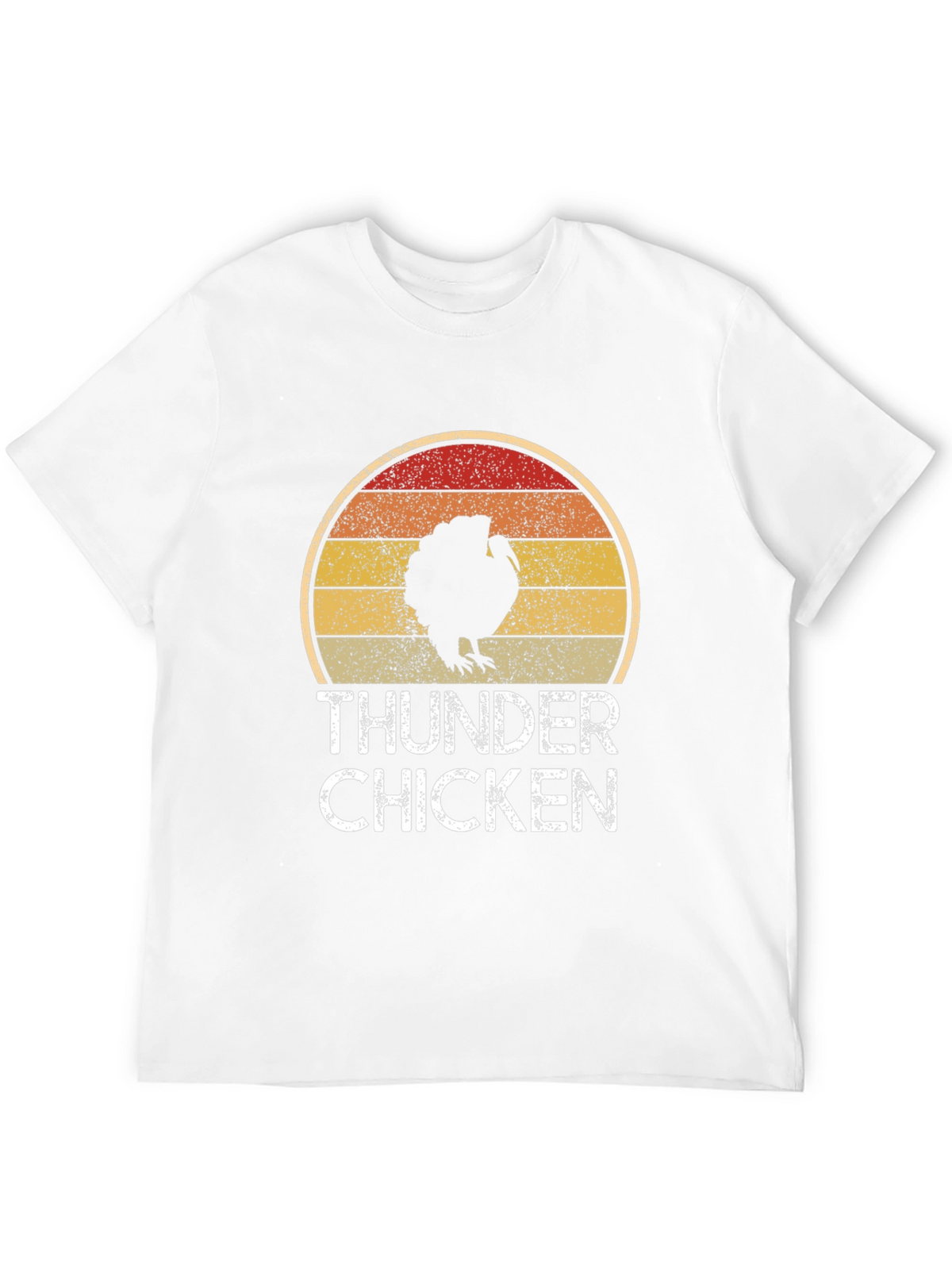 Thunder Chicken Retro Graphic Tee - Funny Turkey T-Shirt