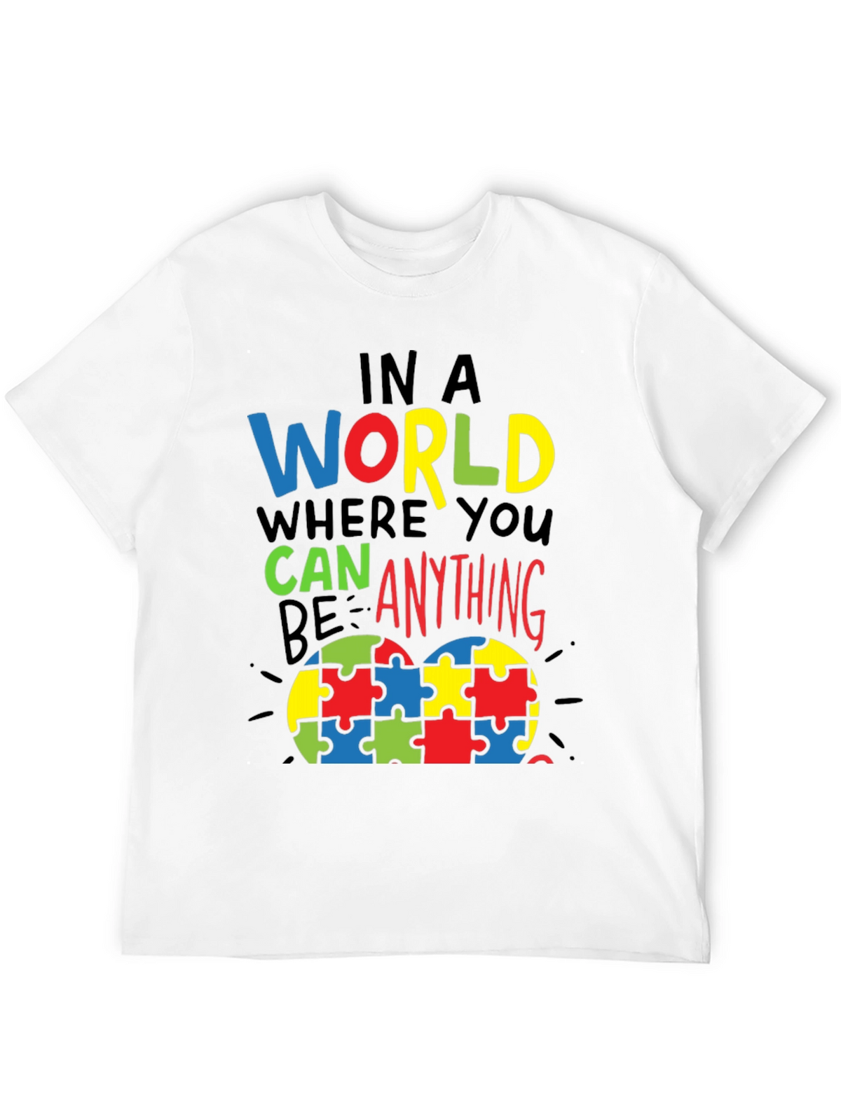 Autism Awareness Puzzle Heart Graphic T-Shirt