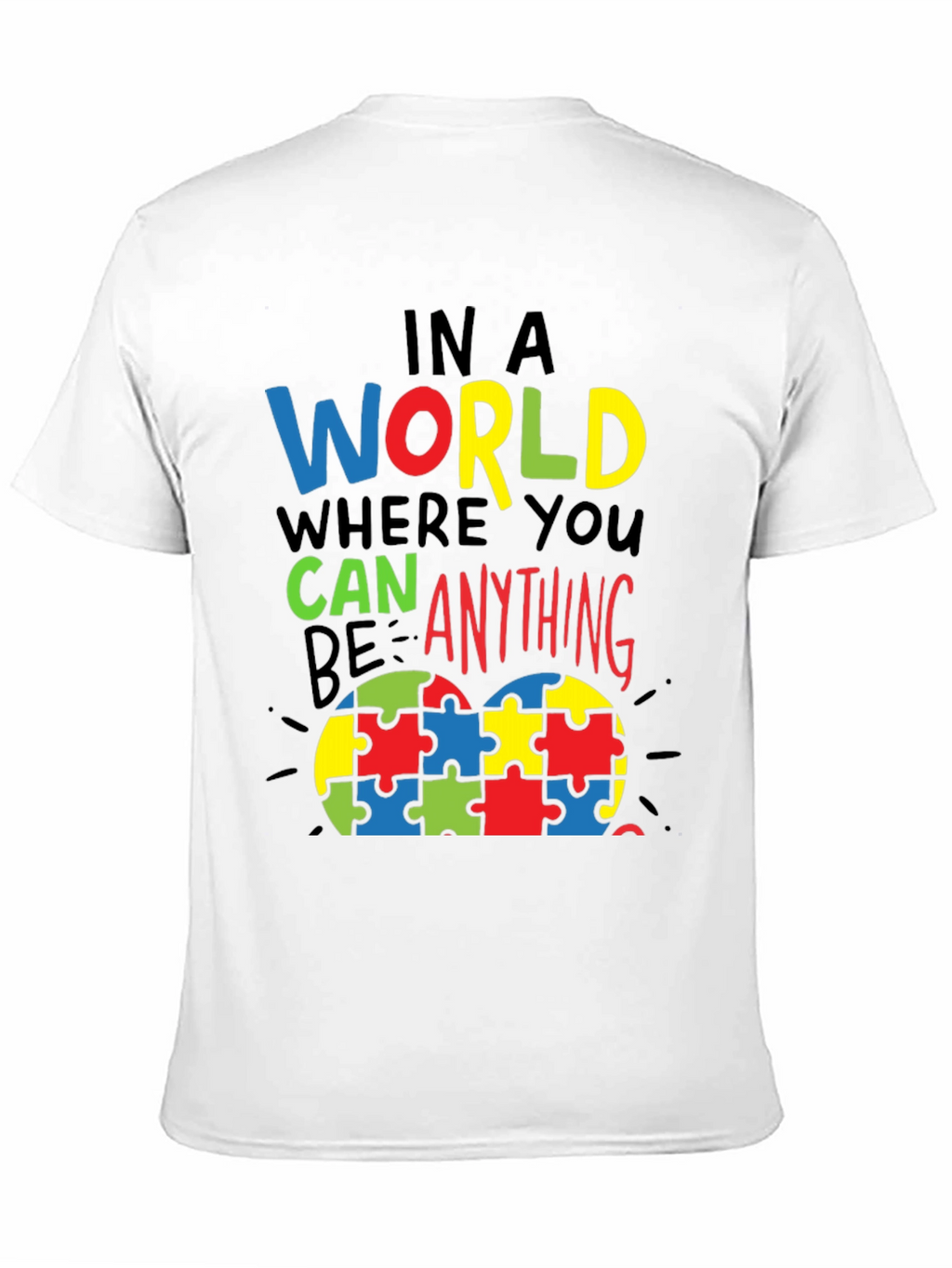 Autism Awareness Puzzle Heart Graphic T-Shirt
