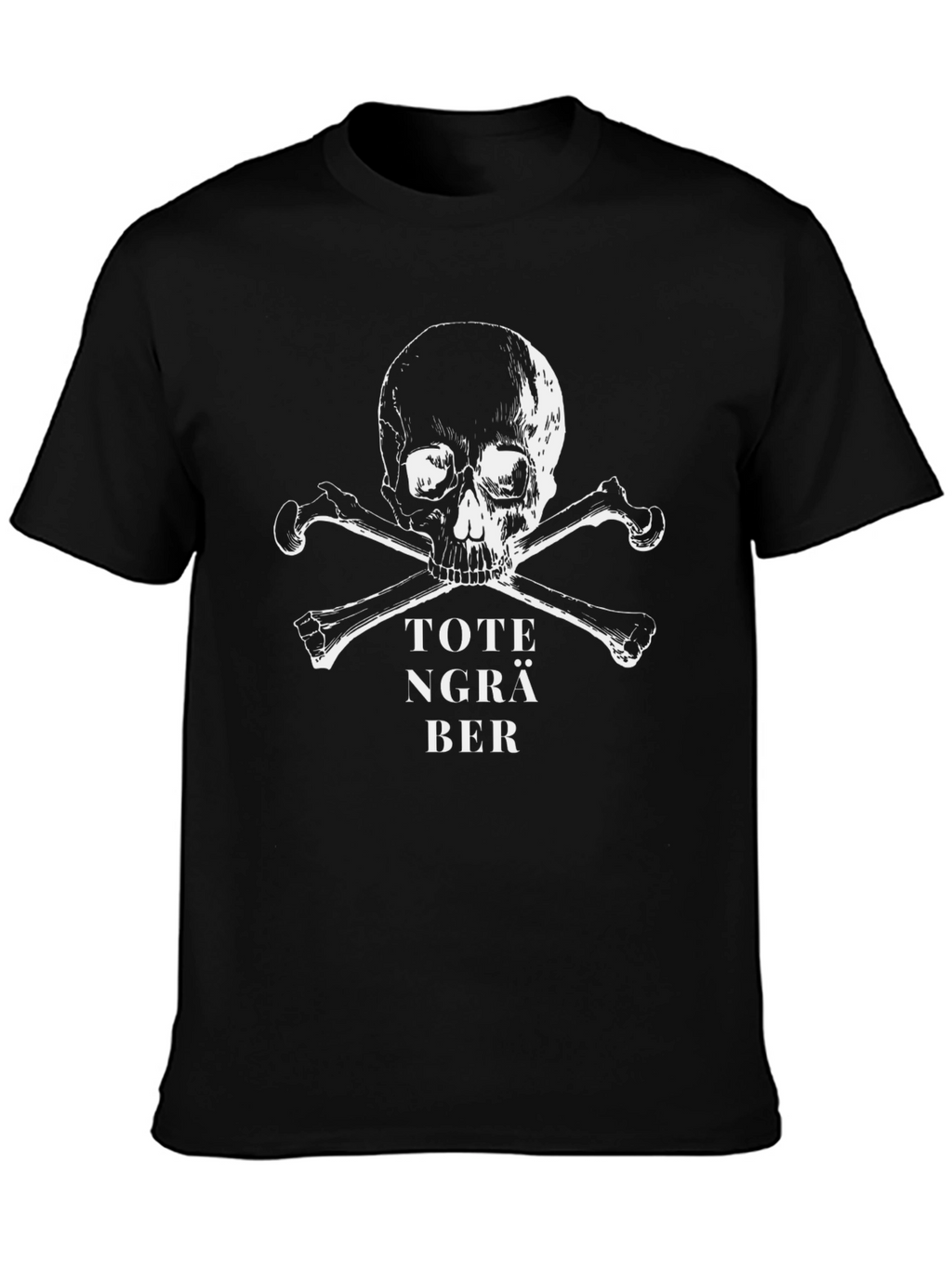 Toten Gräber Skull & Crossbones Black T-Shirt
