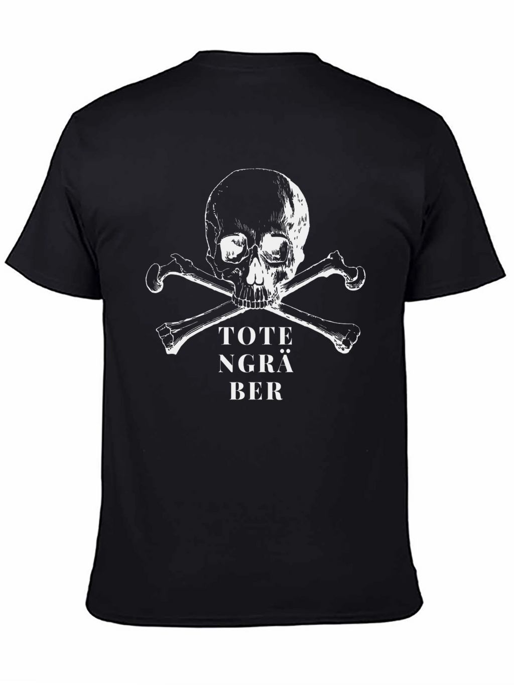 Toten Gräber Skull & Crossbones Black T-Shirt