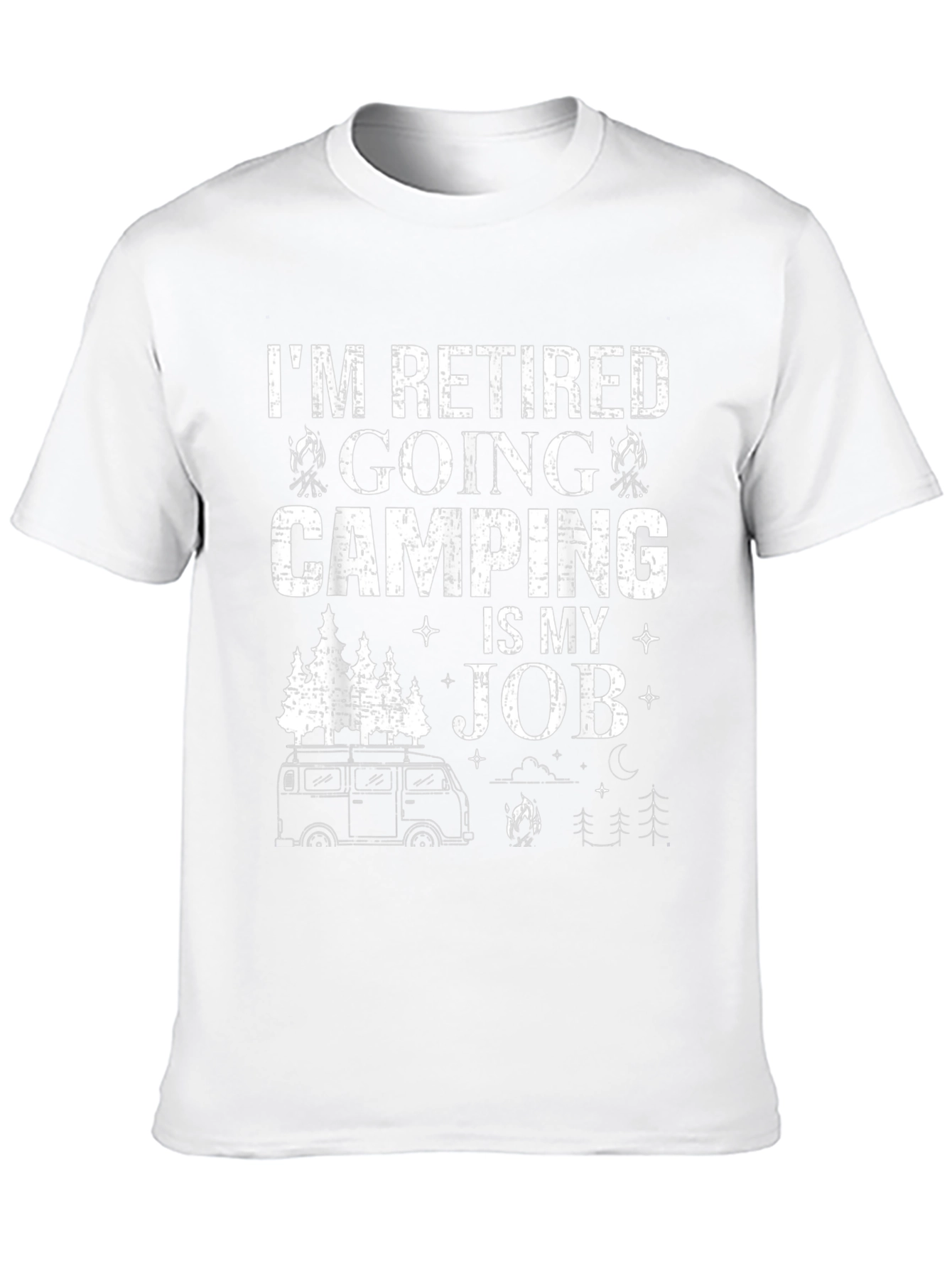 Retired Camping is My Job Graphic T-Shirt