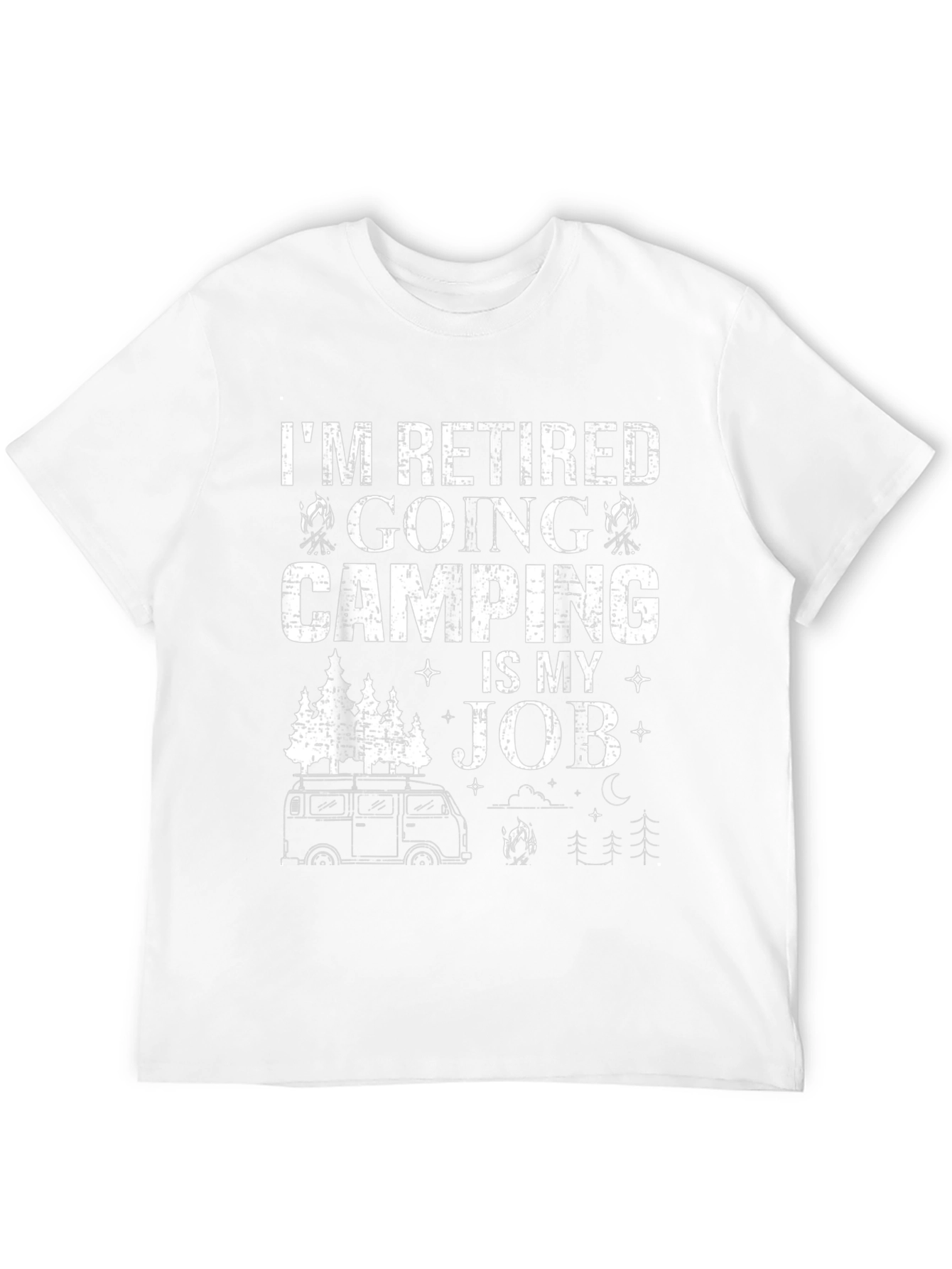 Retired Camping is My Job Graphic T-Shirt