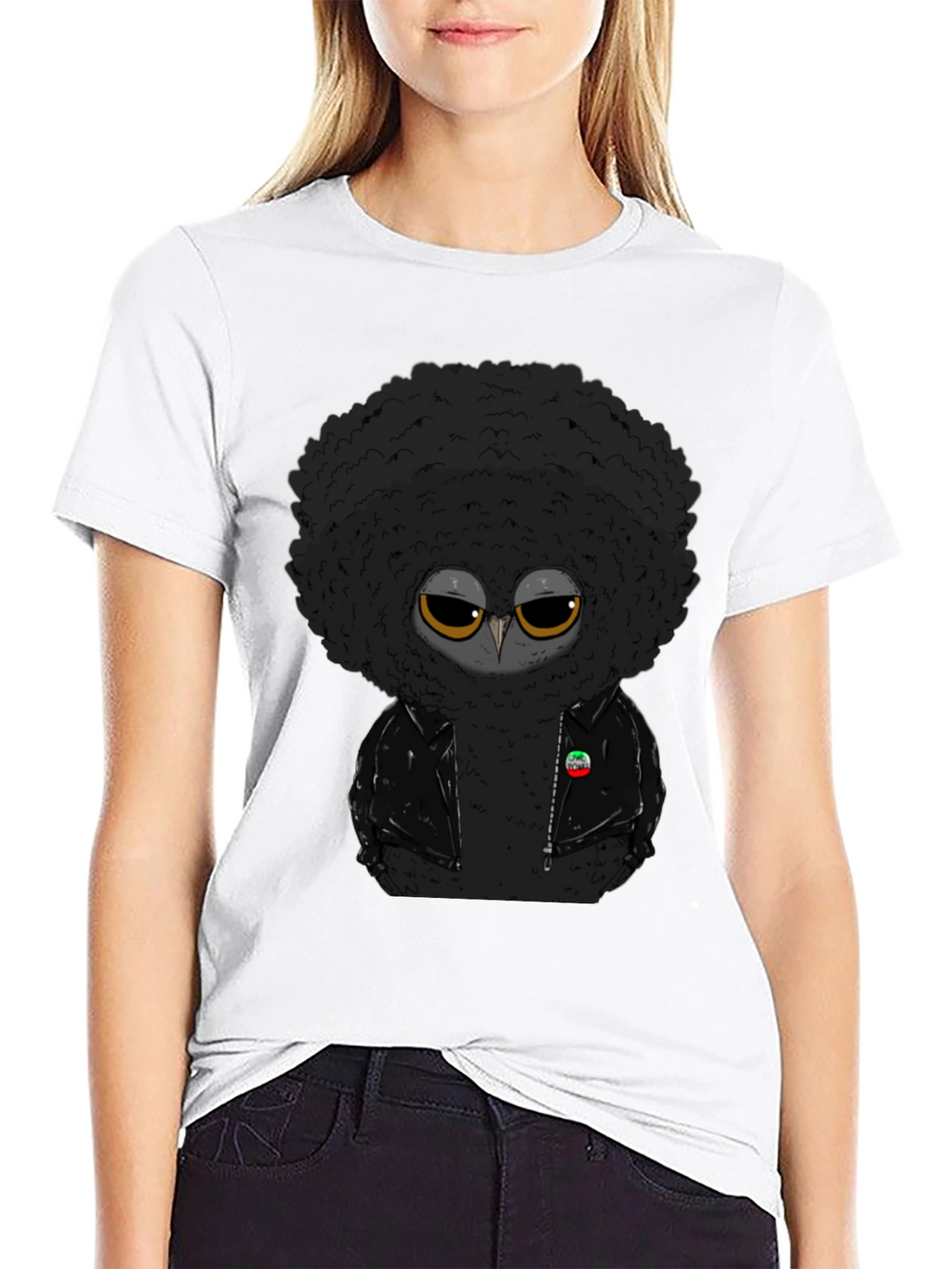 Funky Afro Owl T-Shirt - Cool & Unique Design