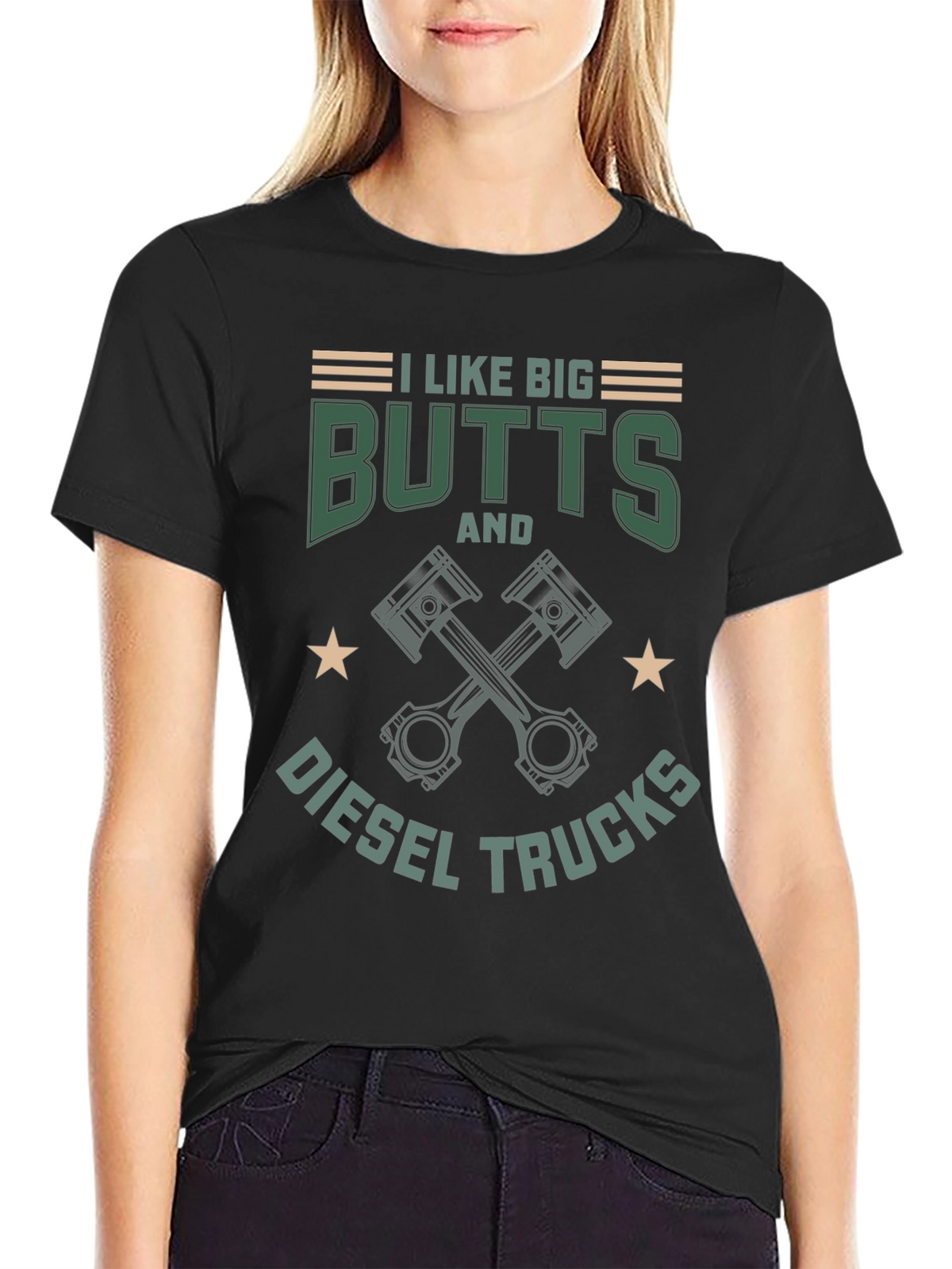 I Like Big Butts & Diesel Trucks Graphic T-Shirt