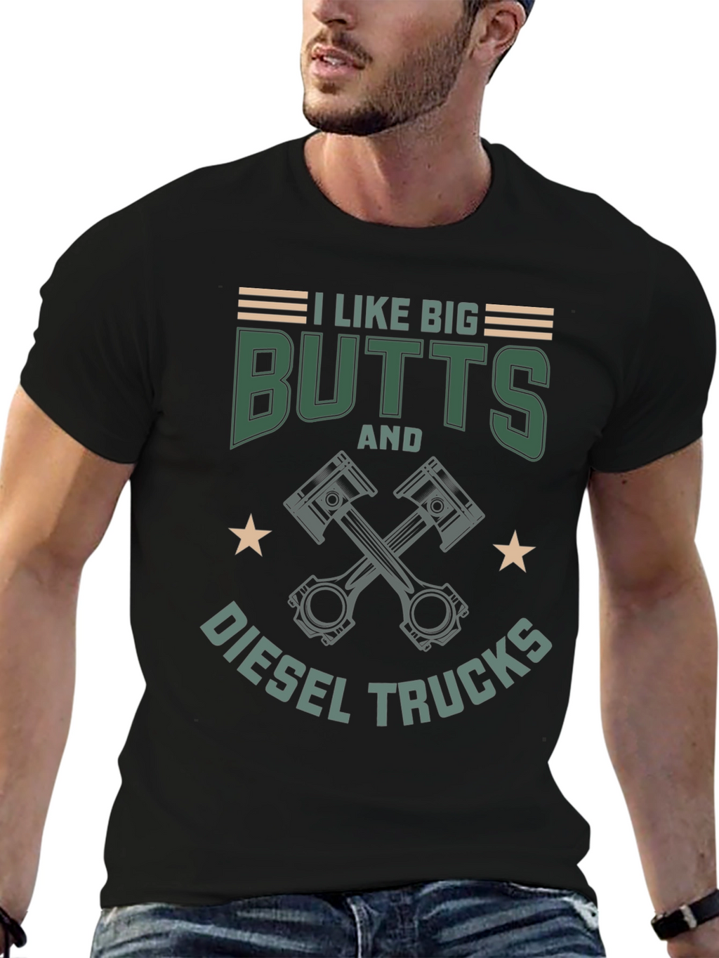 I Like Big Butts & Diesel Trucks Graphic T-Shirt