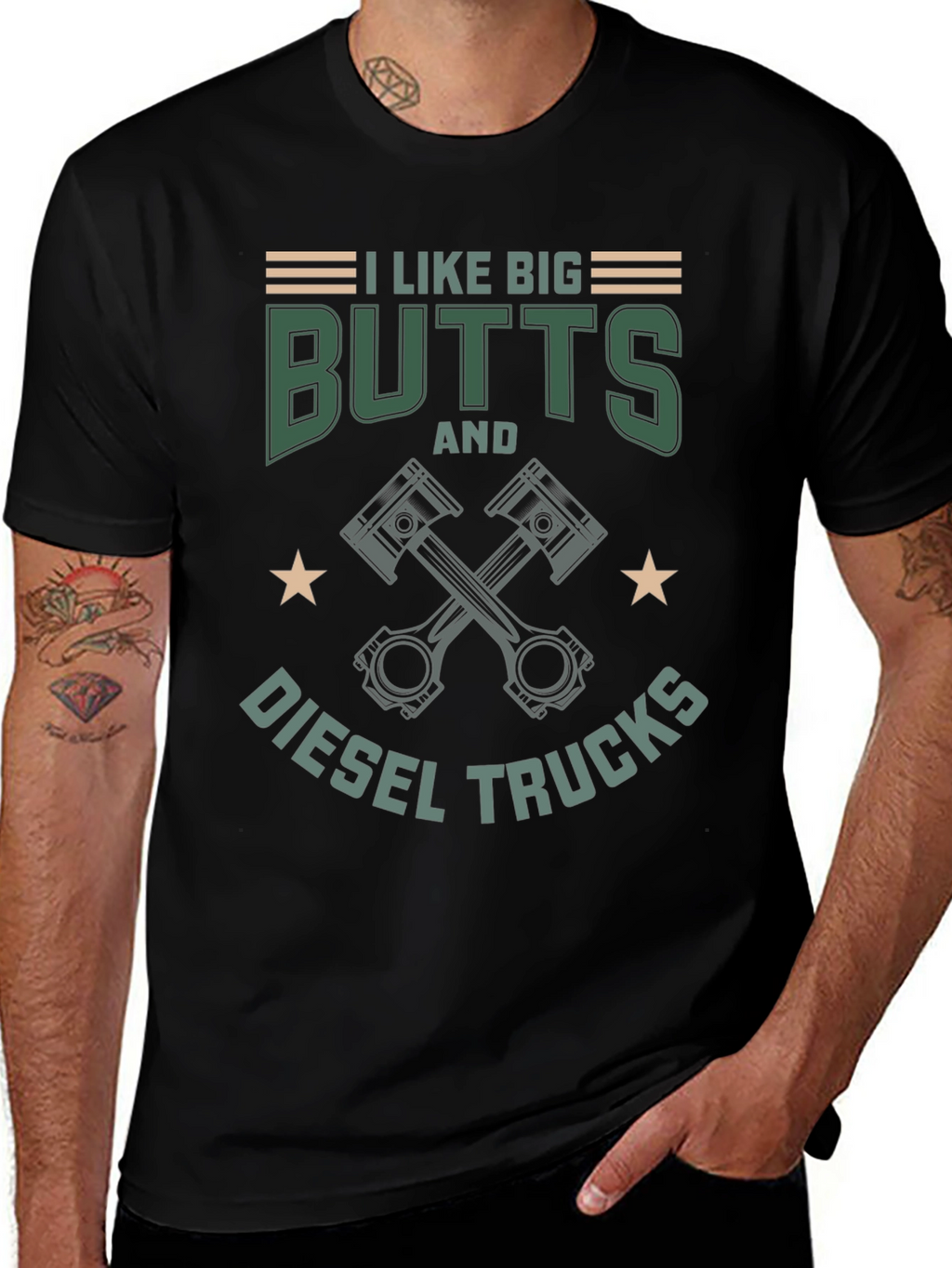 I Like Big Butts & Diesel Trucks Graphic T-Shirt
