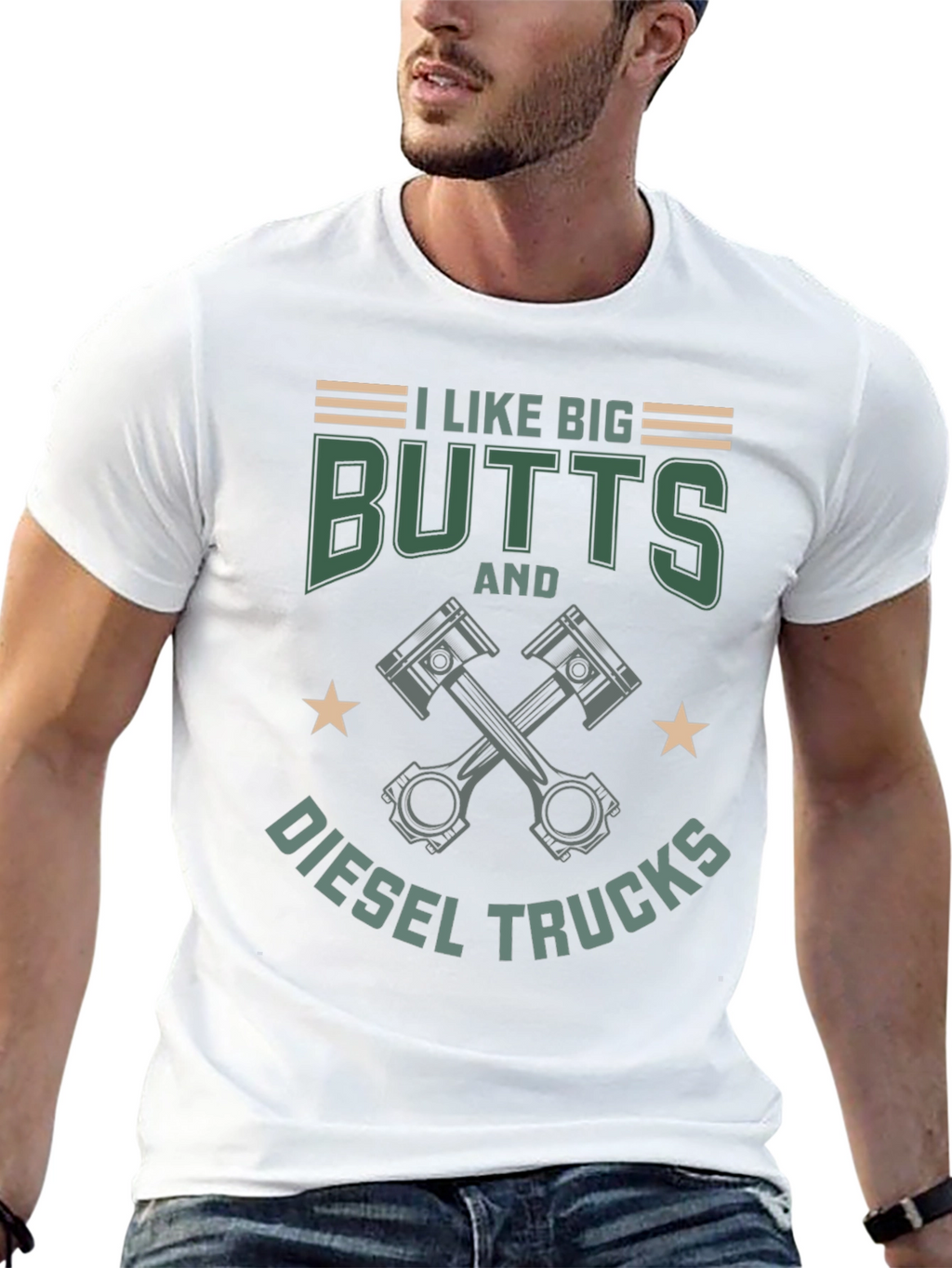 I Like Big Butts & Diesel Trucks Graphic T-Shirt