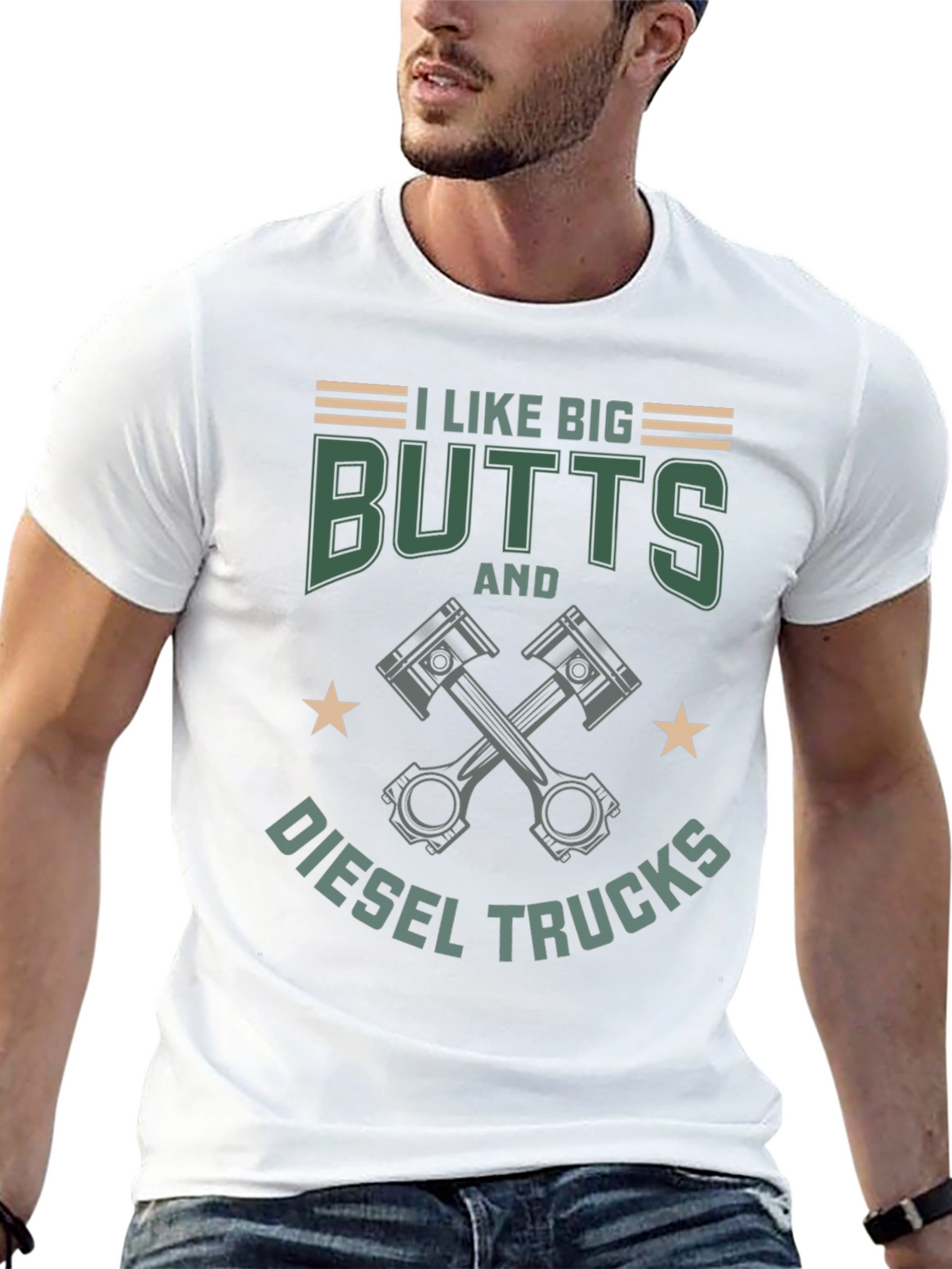 I Like Big Butts & Diesel Trucks Graphic T-Shirt