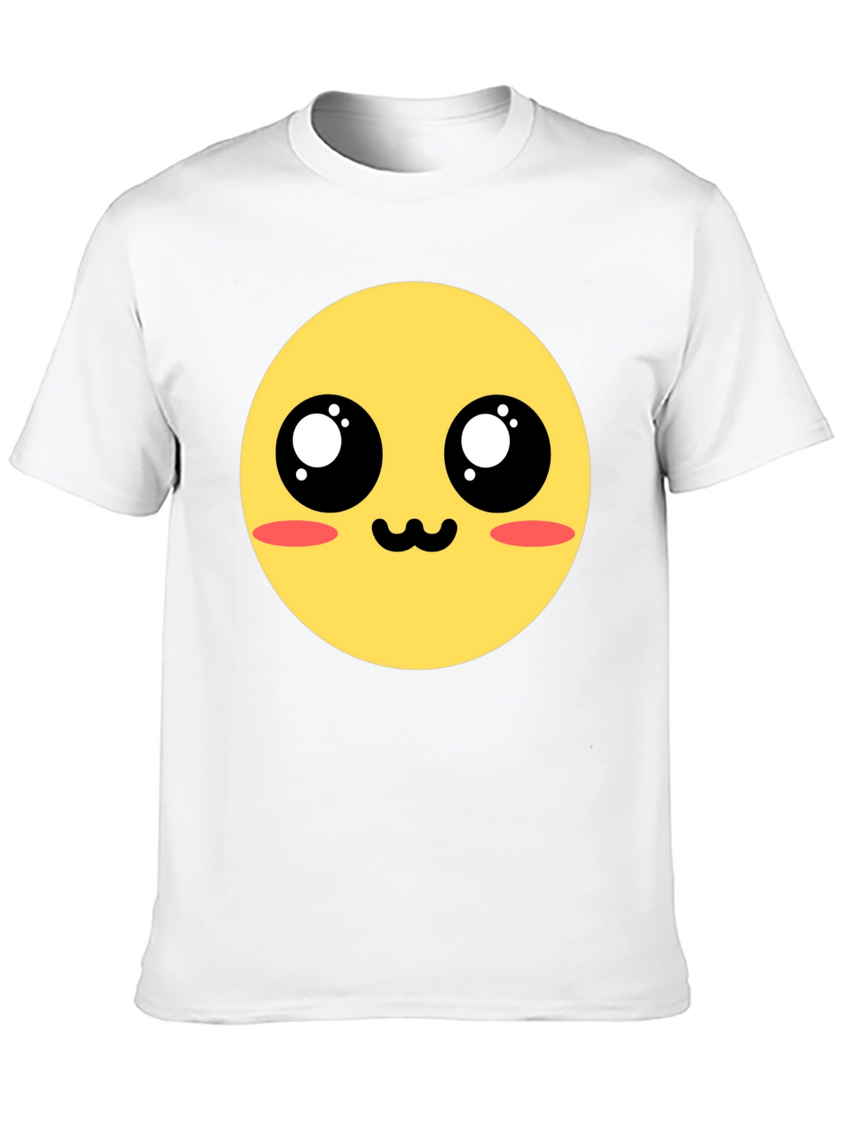 Kawaii Emoji Graphic Tee - Black