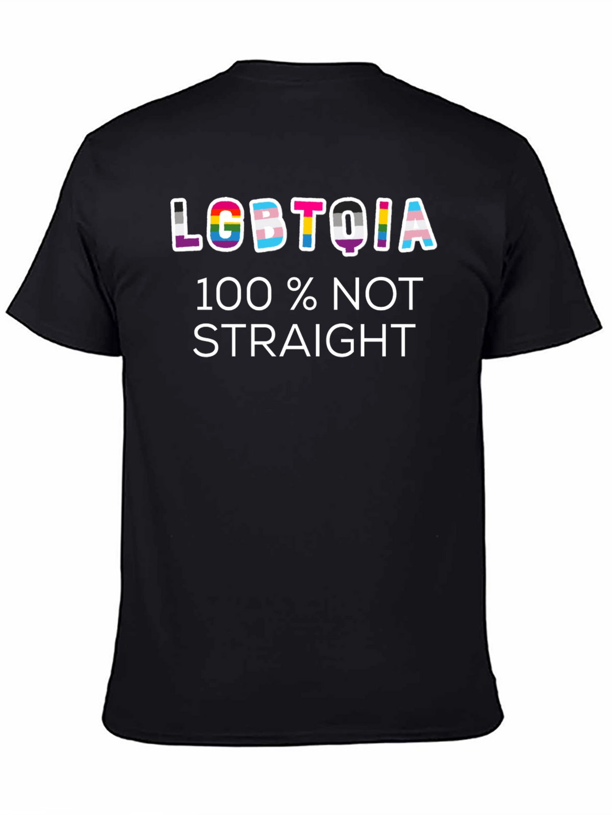 LGBTQIA 100% Not Straight T-Shirt