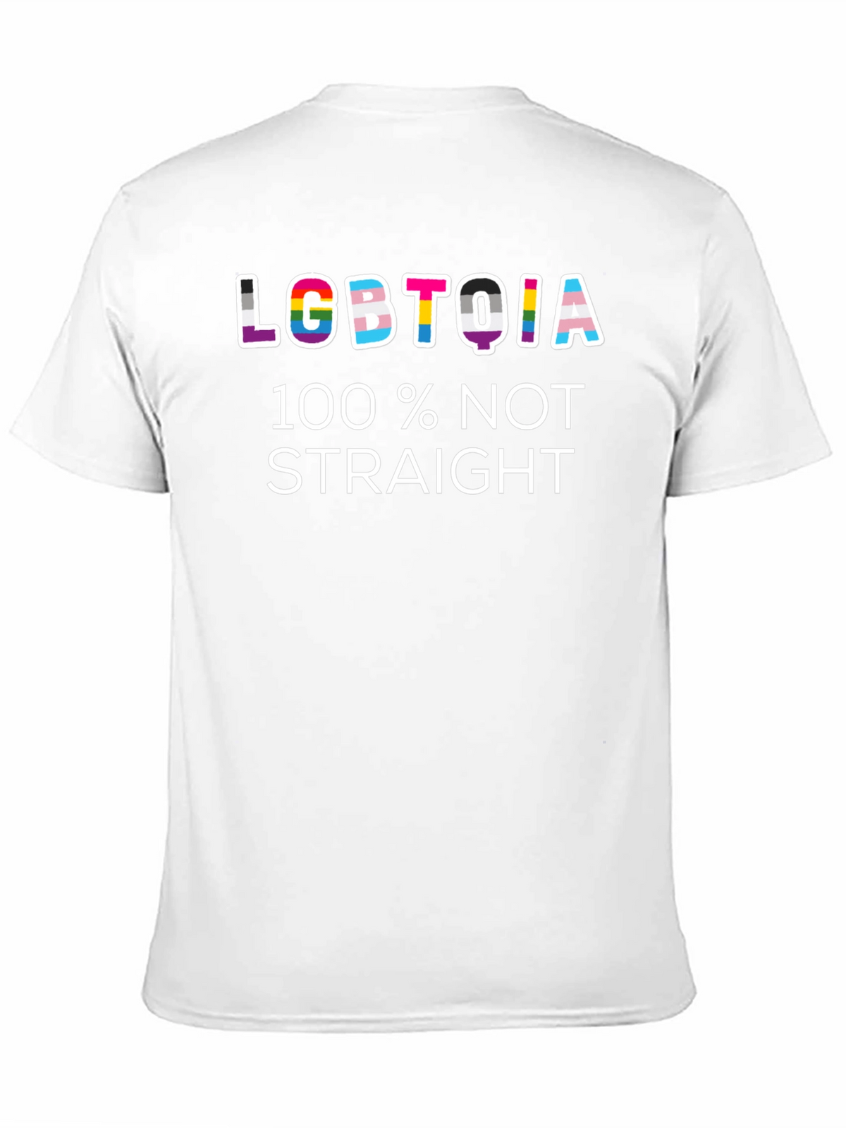 LGBTQIA 100% Not Straight T-Shirt