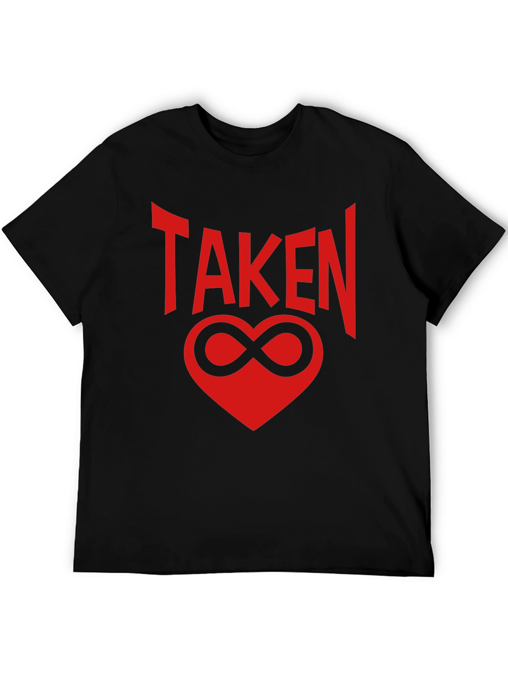Taken Infinity Heart Graphic Tee - Black