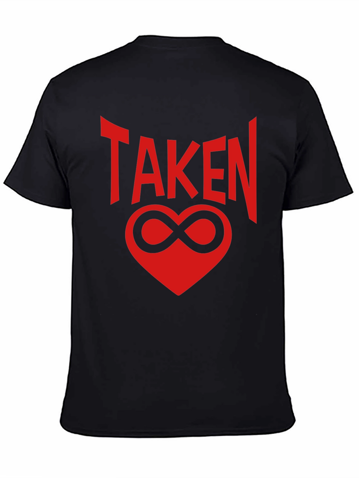 Taken Infinity Heart Graphic Tee - Black