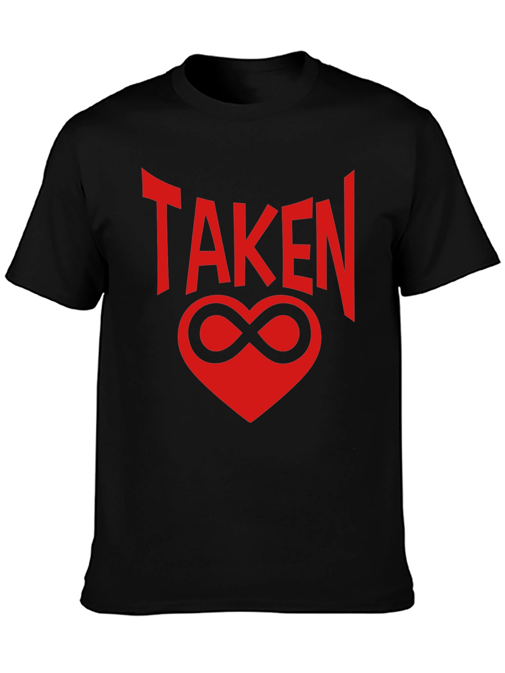 Taken Infinity Heart Graphic Tee - Black